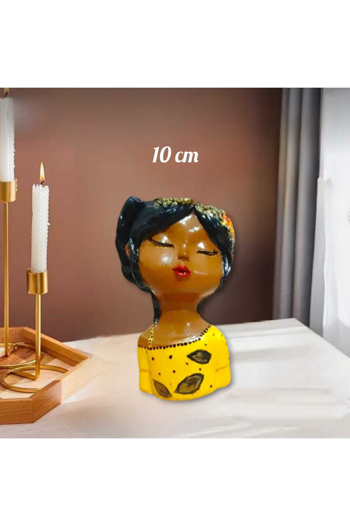Fındık Bebek Beton Saksı & Mumluk ( Dekoratif)