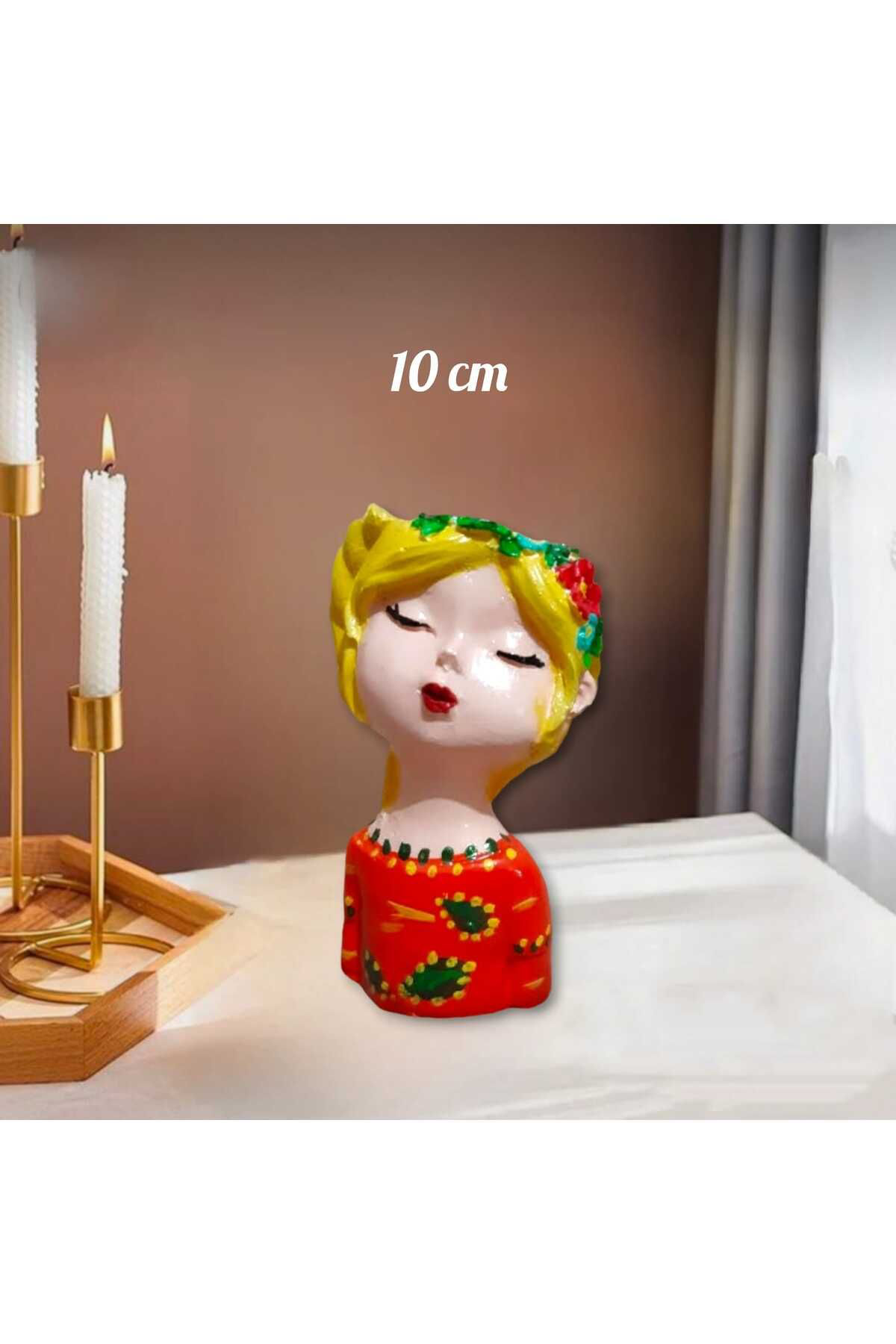 Dodemert Home Fındık Bebek Beton Saksı & Mumluk ( Dekoratif)