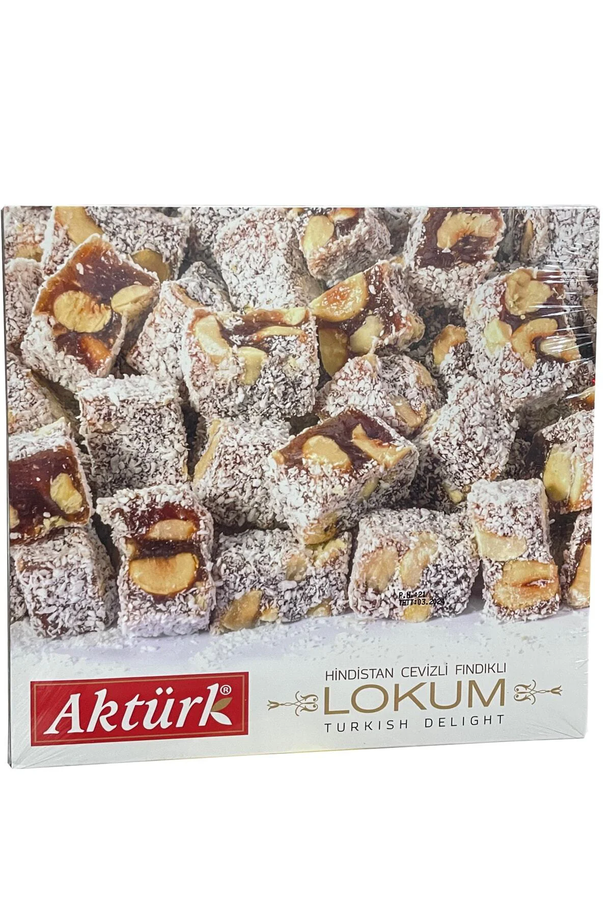 Fındıklı Hindistan Cevizli Çifte Kavrulmuş Lokum 300 Gr. X 3 Adet