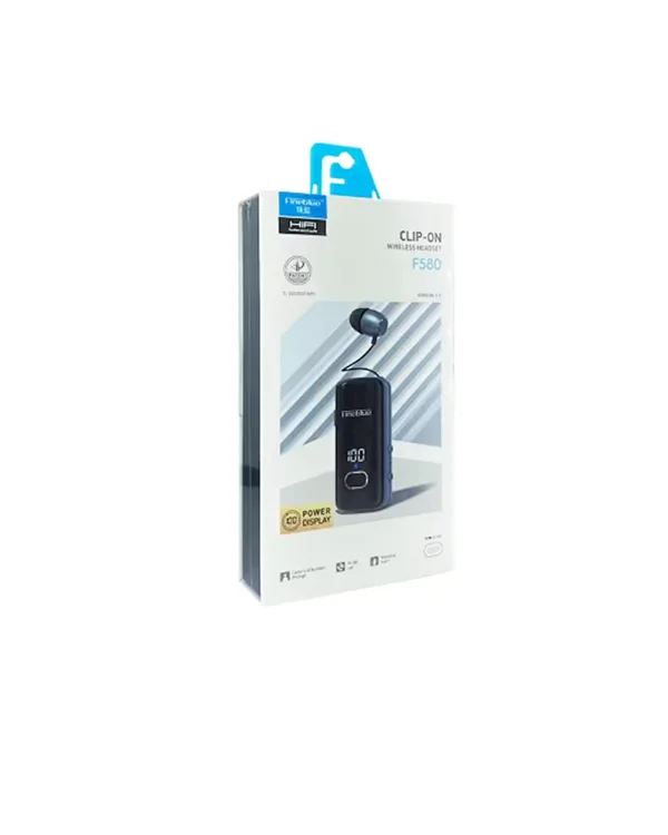 Fineblue F580 Bluetooth Kulaklık – Klipsli, Dijital Göstergeli, S