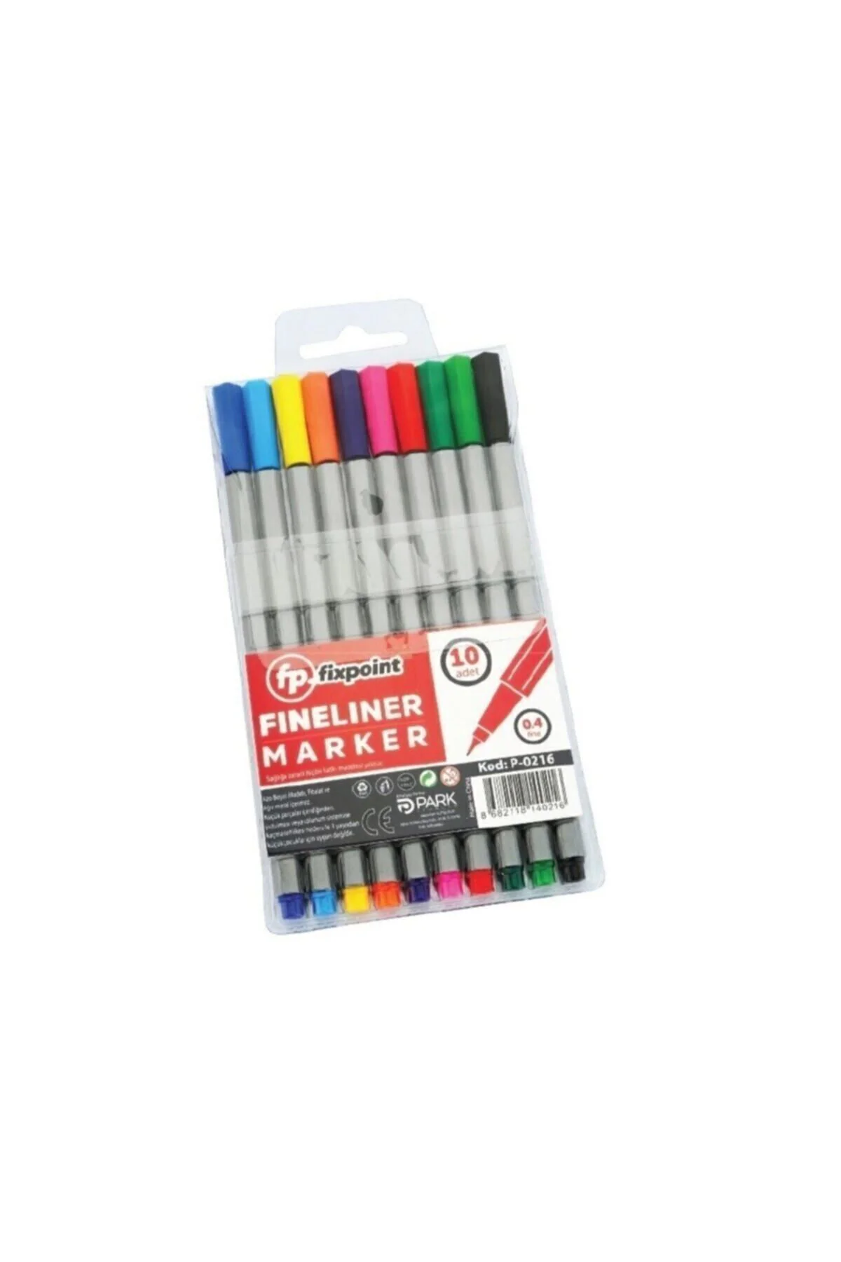 Fineliner Kalem 10 Renk P-0216