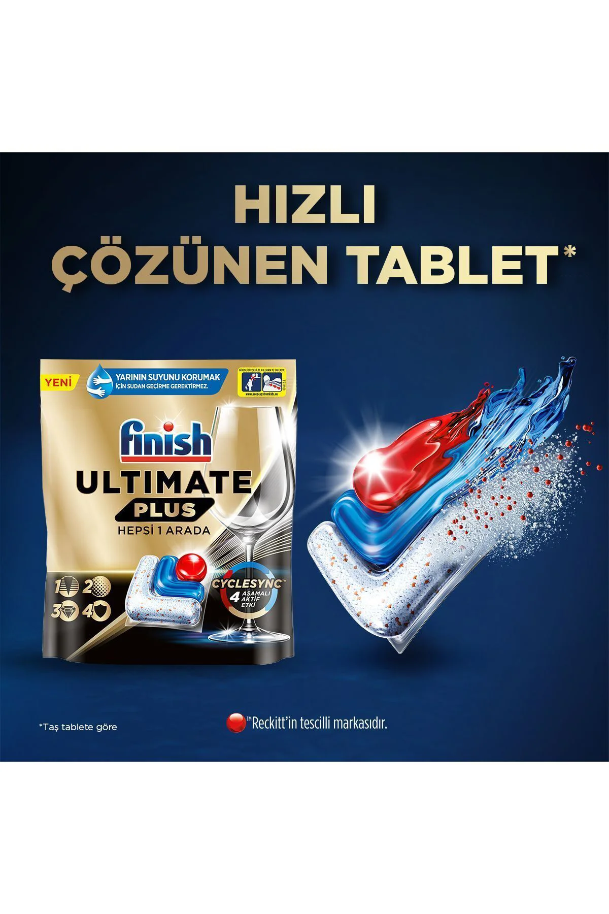fınıshUltimate Plus Hepsi Bir Arada Bulaşık Makinesi Deterjanı Ka