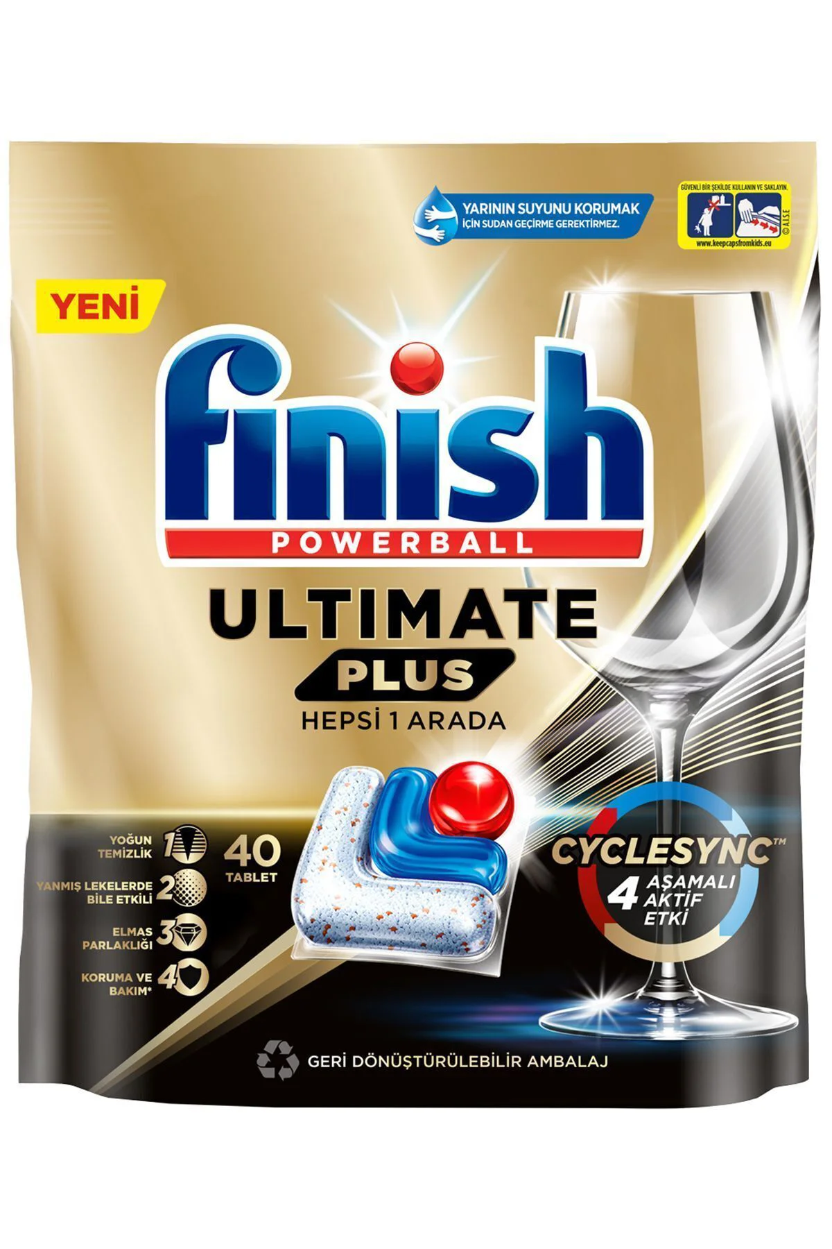 fınıshUltimate Plus Hepsi Bir Arada Bulaşık Makinesi Deterjanı Ka