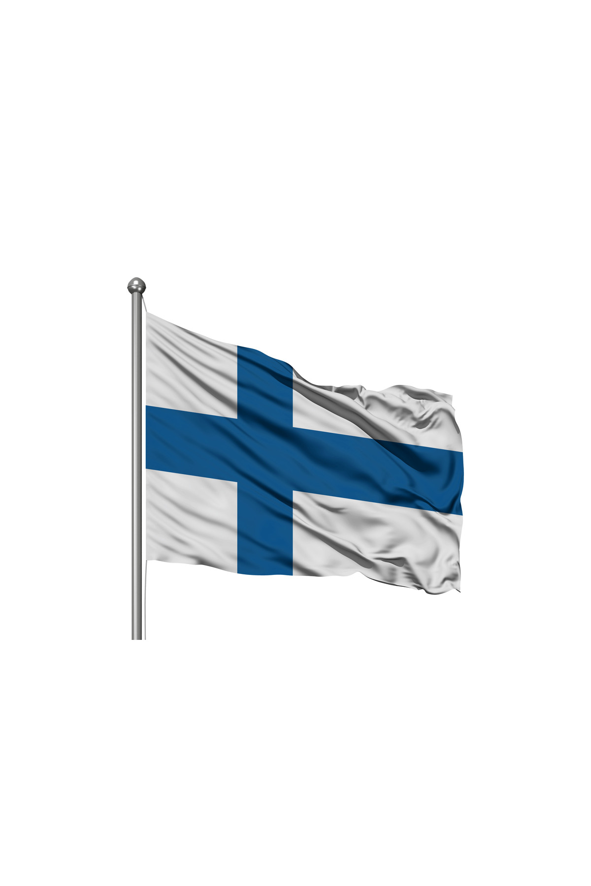 Asilmeydan Finlandiya Devleti Bayrağı - Premium Raşel Kumaş 100X150cm