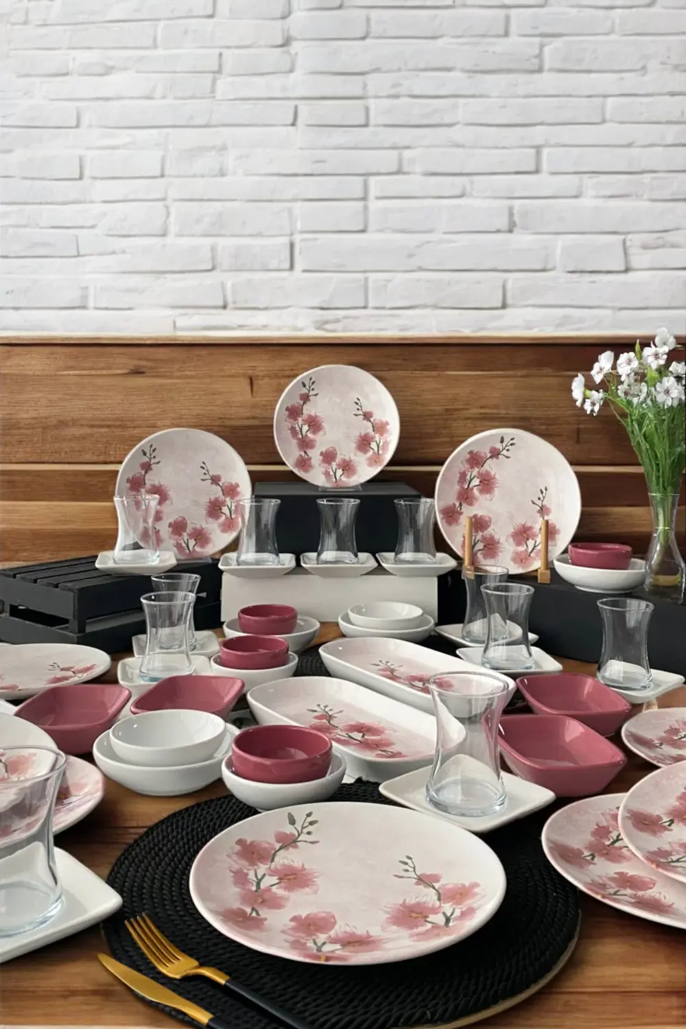 Fiore 54 Parça 12 Kişilik Kahvaltı Takımı