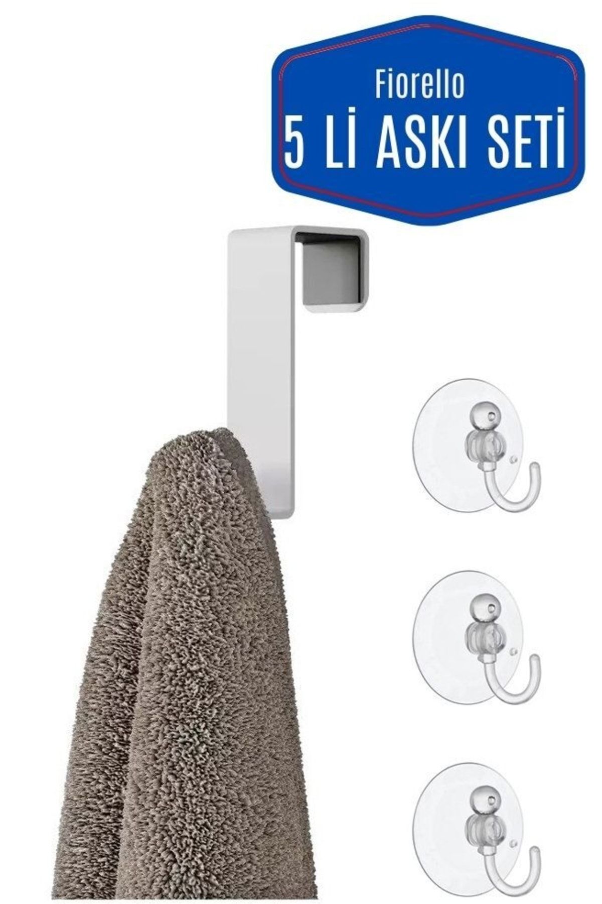 Homecare Fiorello 2 Adet Havlupan Askısı Mini Vantuz Askı Seti 715465