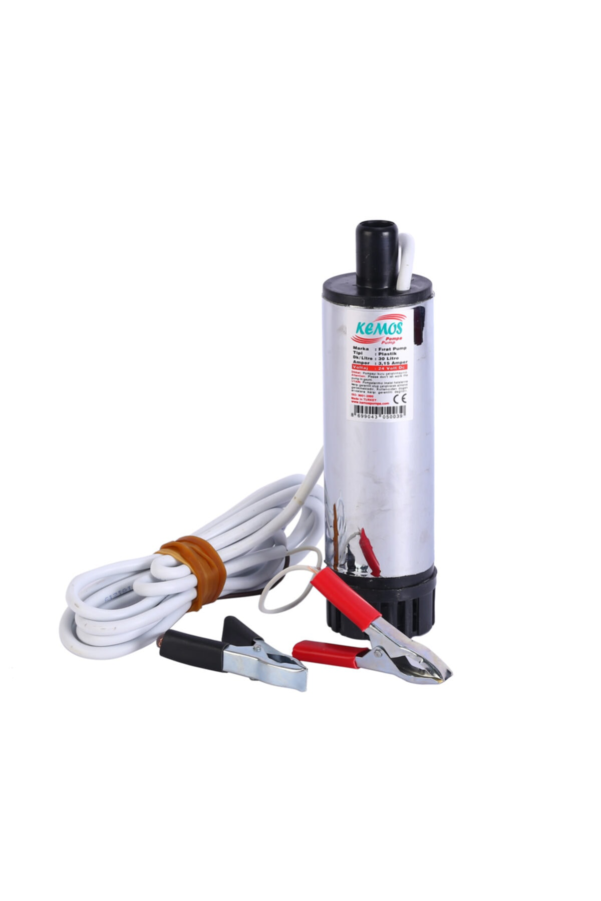 Kemos Fırat Krom 24V Sıvı Ve Mazot Aktarma Pompası