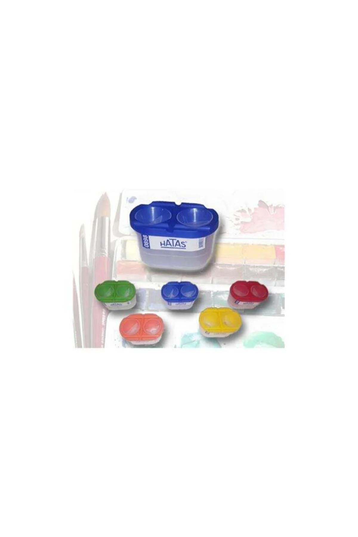 FIRÇA TEMİZLEME KABI 2 BÖLMELİ PRATİK 899