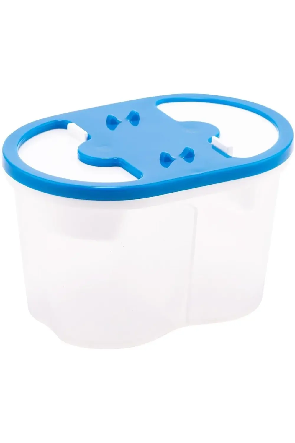 Fırça Yıkama Su Kabı 2 Bölmeli Mavi