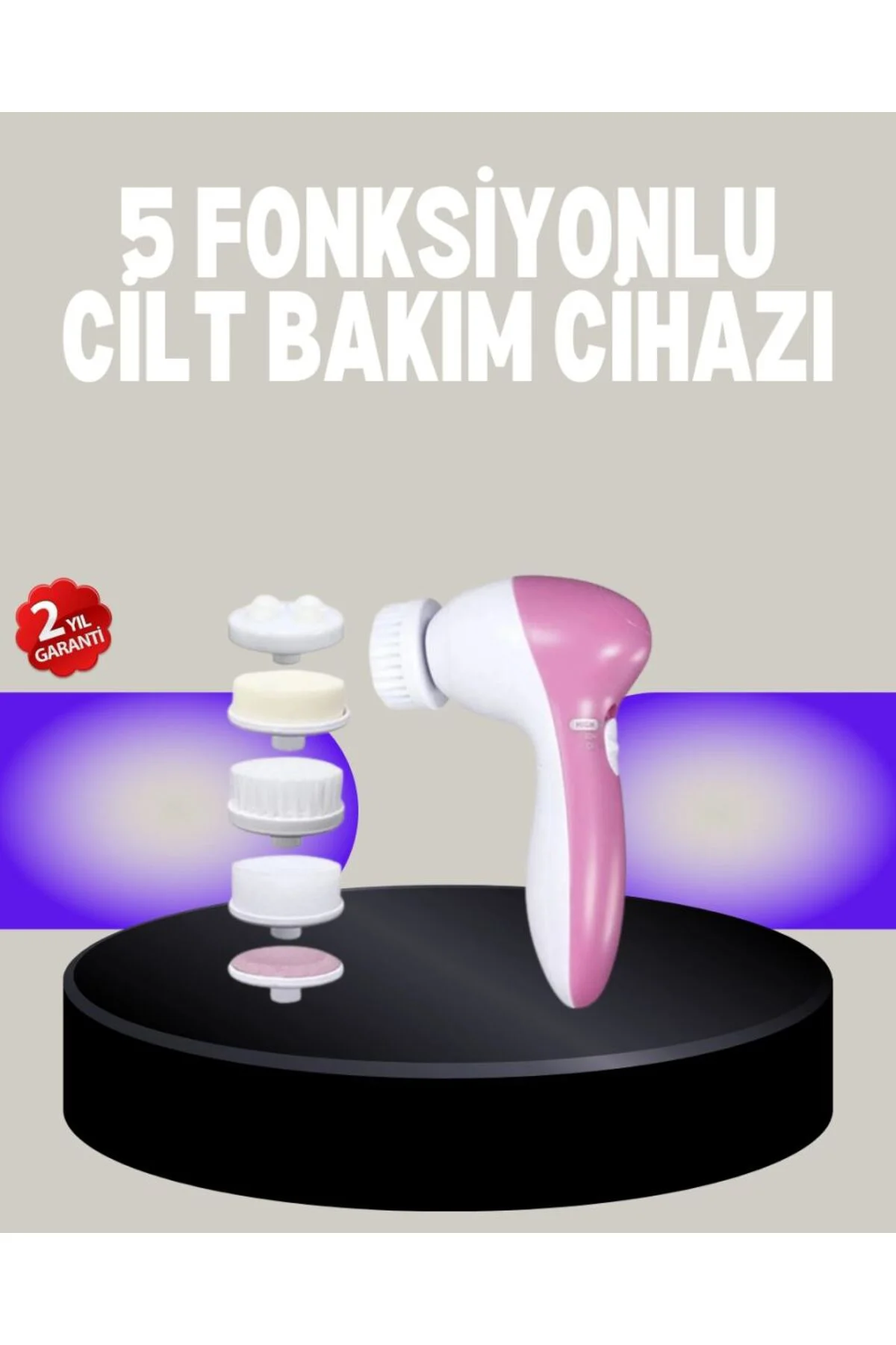 Fırçalı Yüz Temizleme Ve Spa Masaj Cihazı