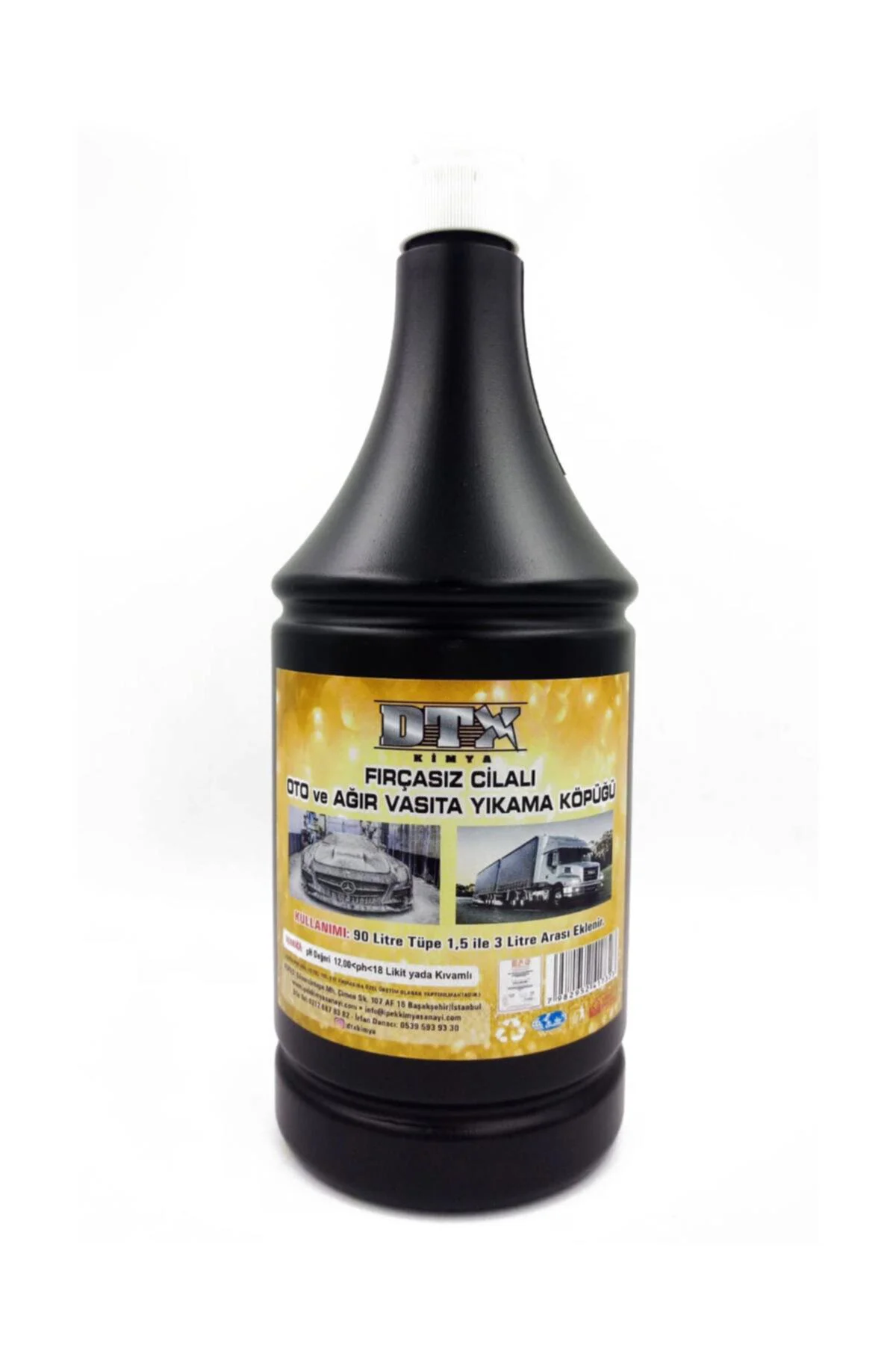 Fırçasız Cilalı Oto Şampuanı 1 Litre