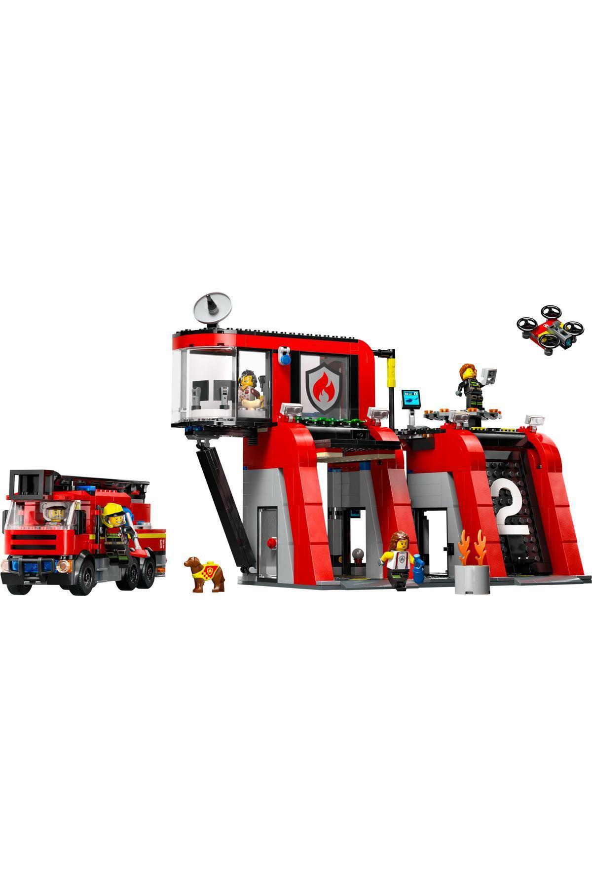 FIRE STATION WFIRE TRACK 2 LEGO FIRE STATION WFIRE TRACK 2 LEGO