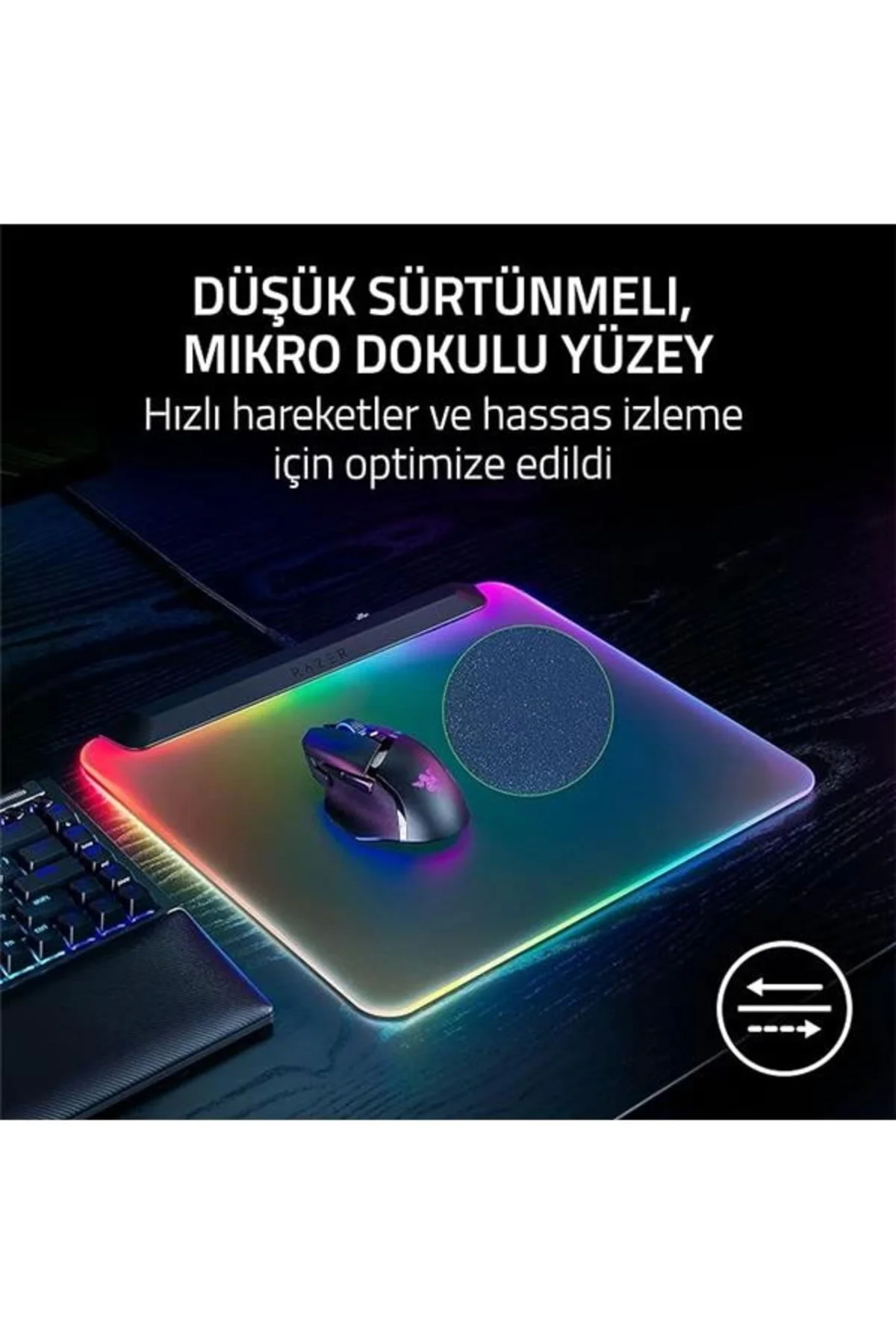 Firefly V2 Pro - RGB arkadan aydınlatmalı oyun mouse matı - Enteg