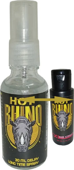 Firexl Rhino Uzun Süre Deneyimleme Spreyi + 60ML Erkeğe Şekillik Krem Seti