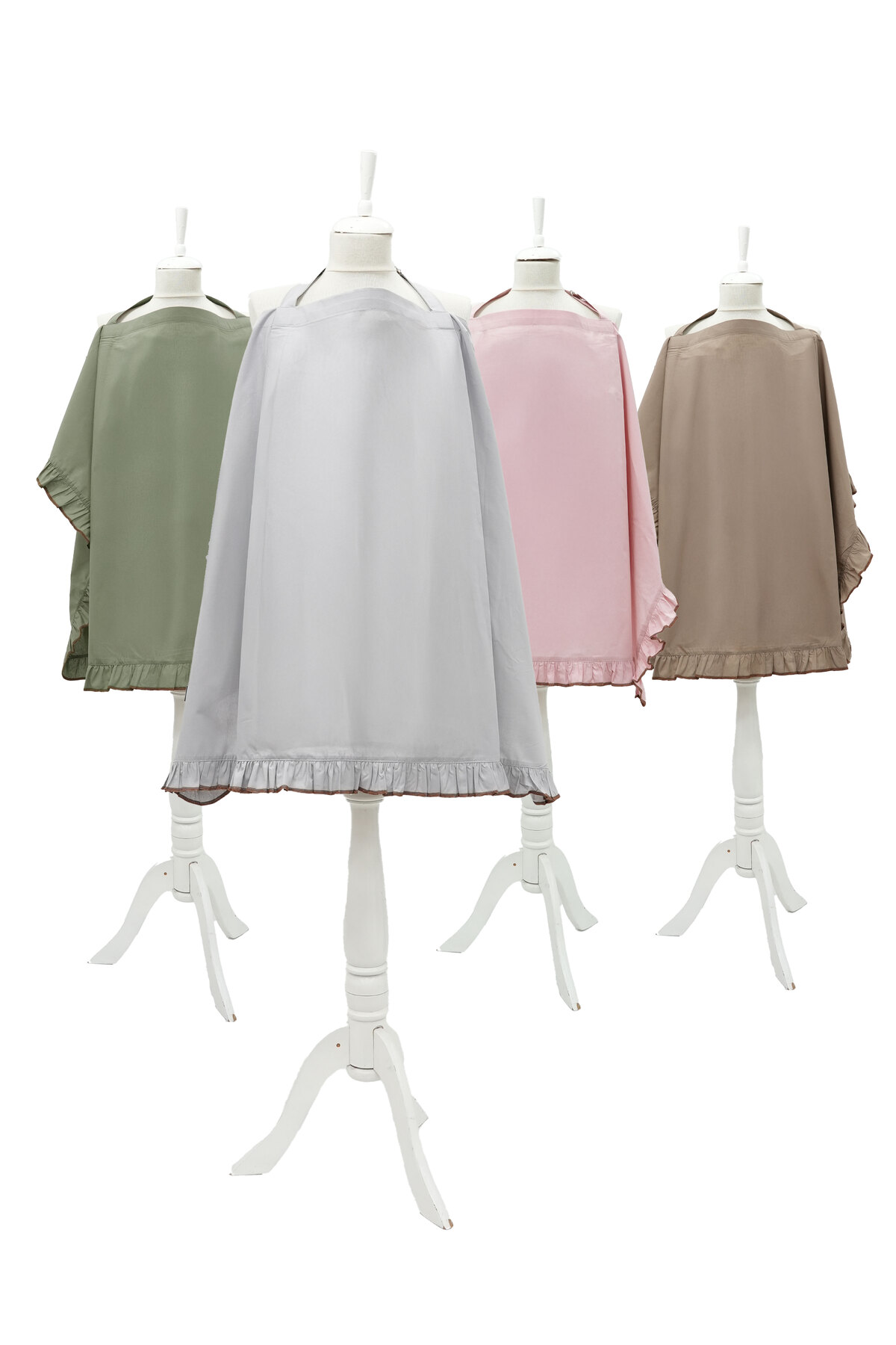 Mordesign Fırfırlı Bebek Emzirme Örtüsü;Puset,Bebek Arabası Örtüsü, Emzirme