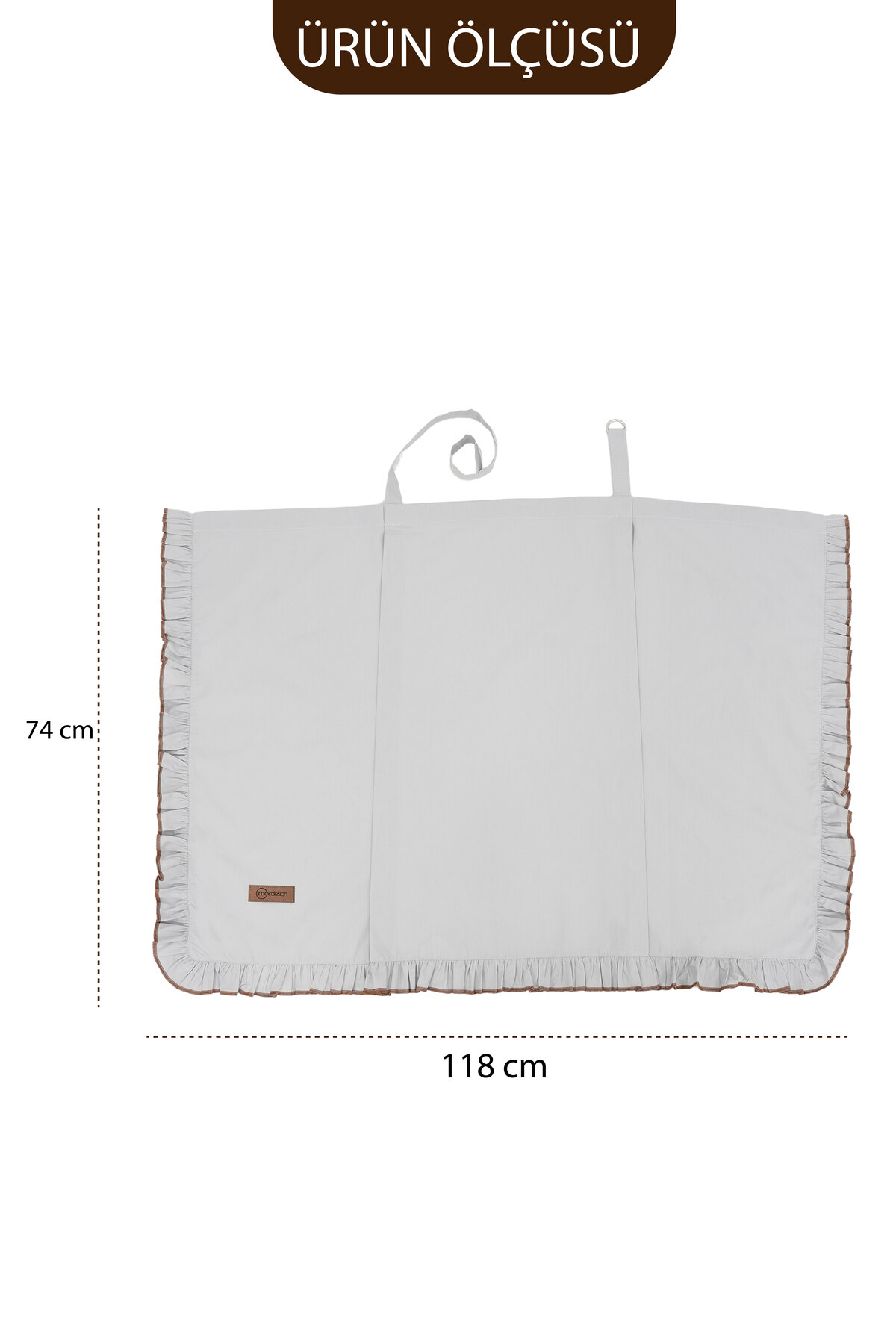 Mordesign Fırfırlı Bebek Emzirme Örtüsü;Puset,Bebek Arabası Örtüsü, Emzirme