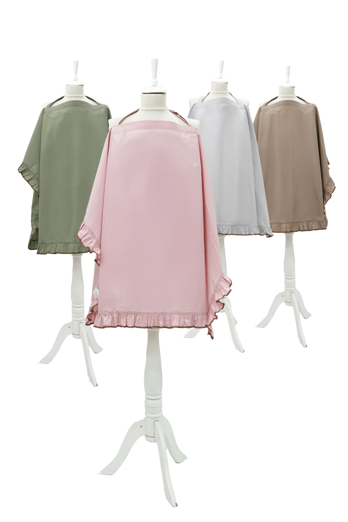 Mordesign Fırfırlı Bebek Emzirme Örtüsü;Puset,Bebek Arabası Örtüsü, Emzirme