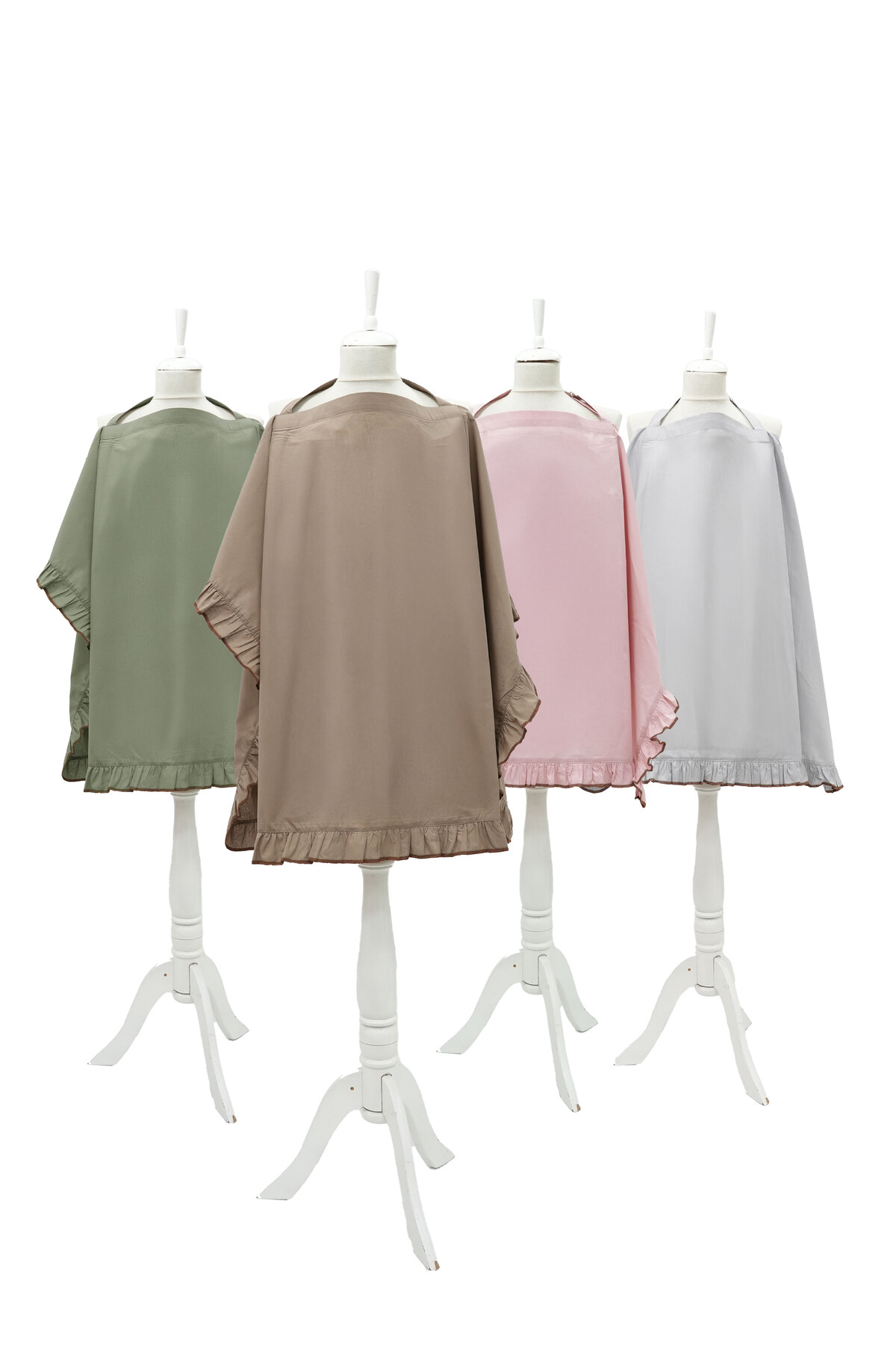 Mordesign Fırfırlı Bebek Emzirme Örtüsü;Puset,Bebek Arabası Örtüsü, Emzirme