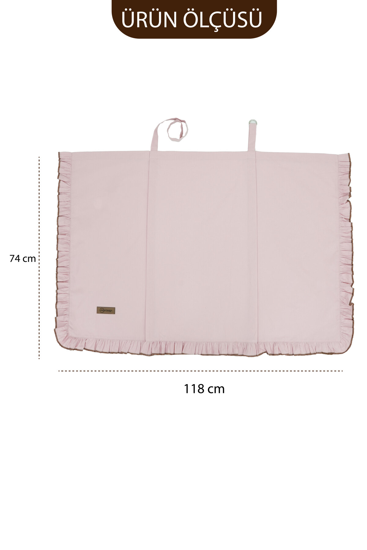 Mordesign Fırfırlı Bebek Emzirme Örtüsü;Puset,Bebek Arabası Örtüsü, Emzirme