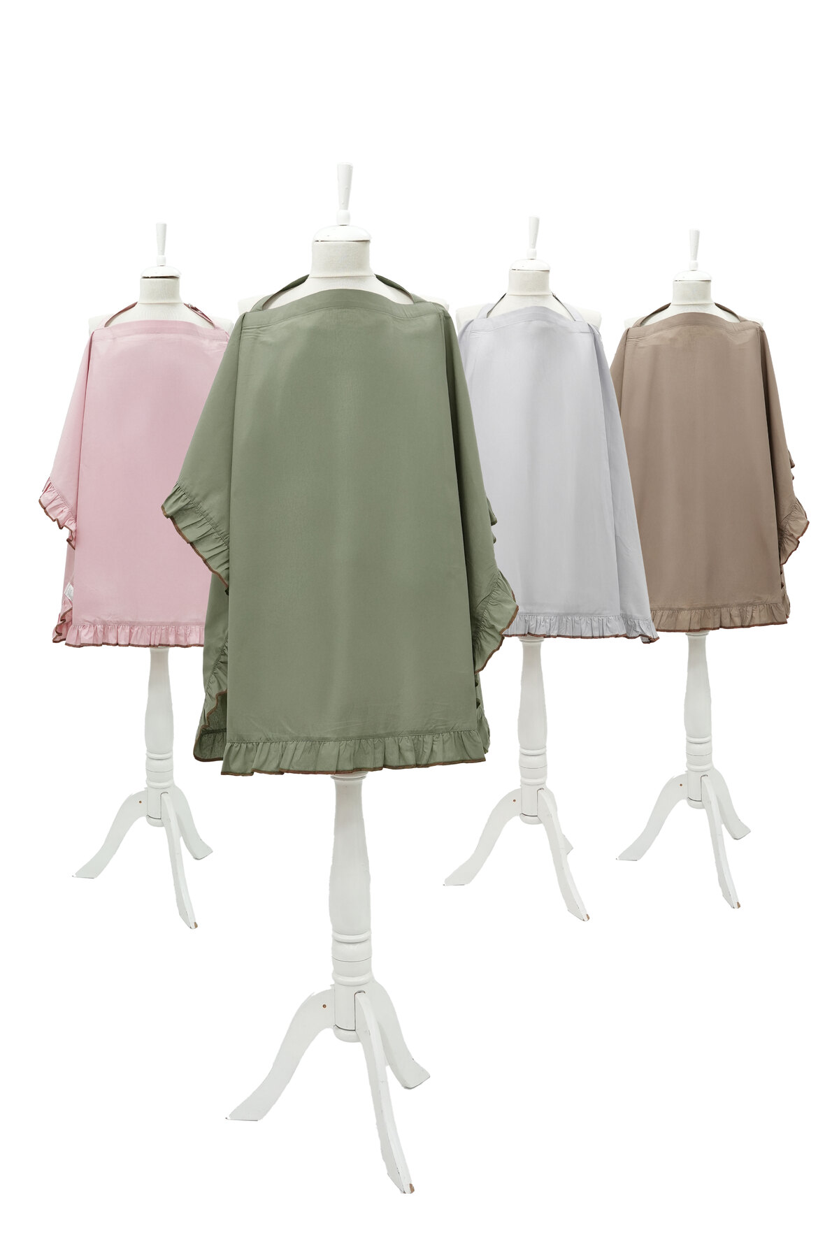 Mordesign Fırfırlı Bebek Emzirme Örtüsü;Puset,Bebek Arabası Örtüsü, Emzirme