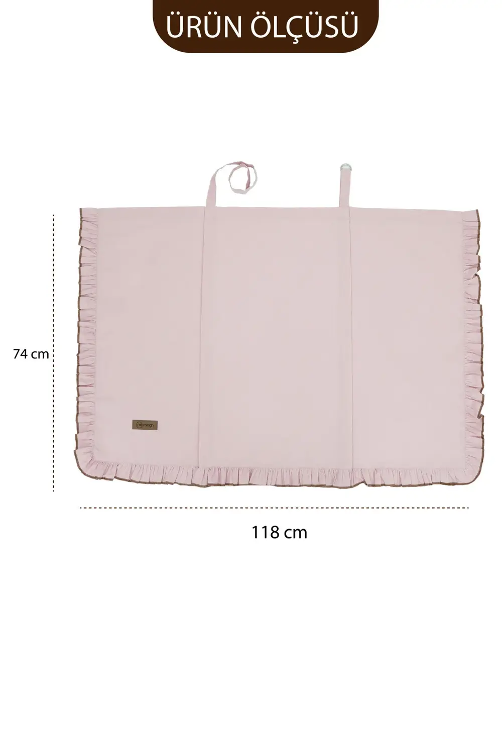 Mordesign Fırfırlı Bebek Emzirme Örtüsü;Puset,Bebek Arabası Örtüsü, Emzirme