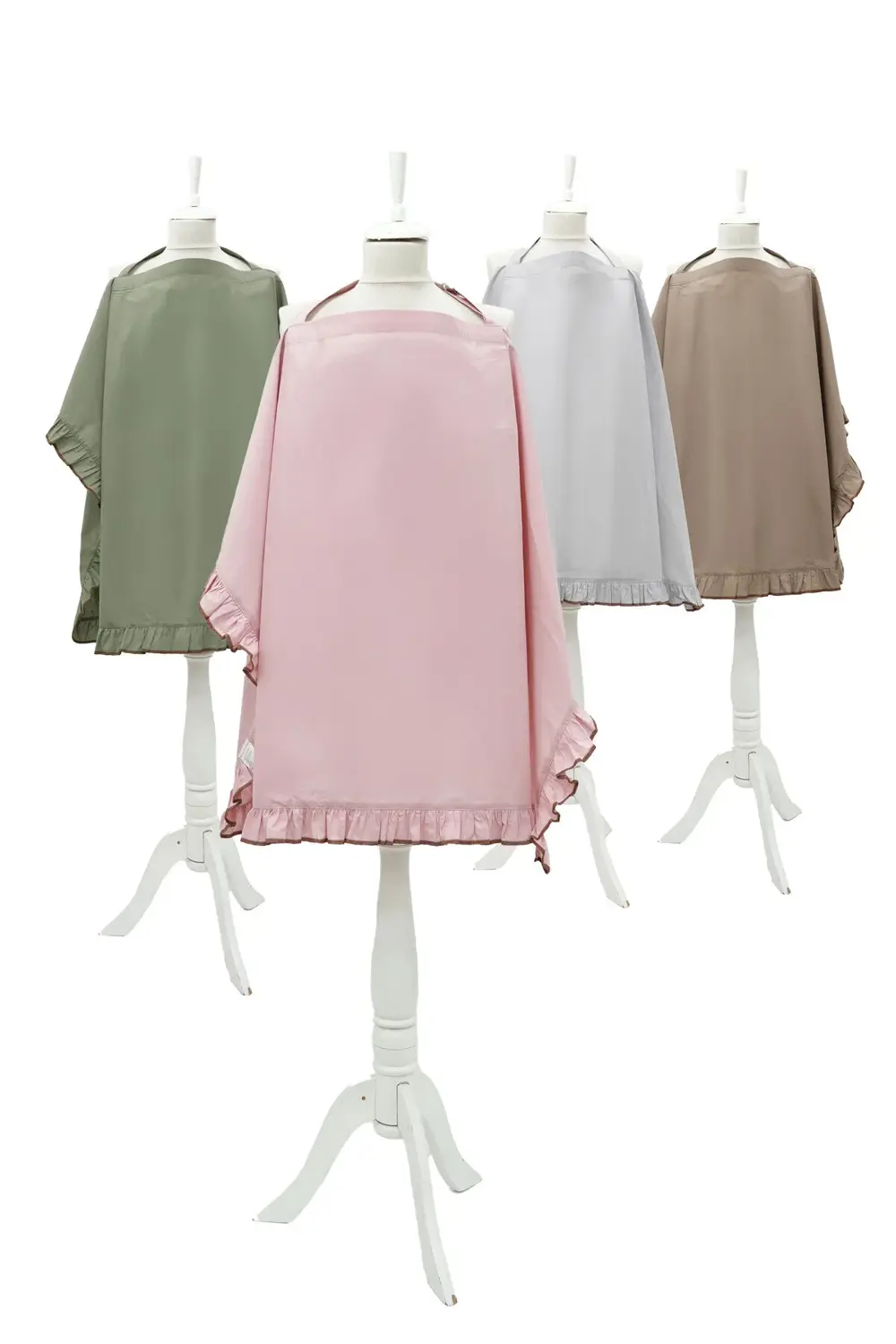 Mordesign Fırfırlı Bebek Emzirme Örtüsü;Puset,Bebek Arabası Örtüsü, Emzirme