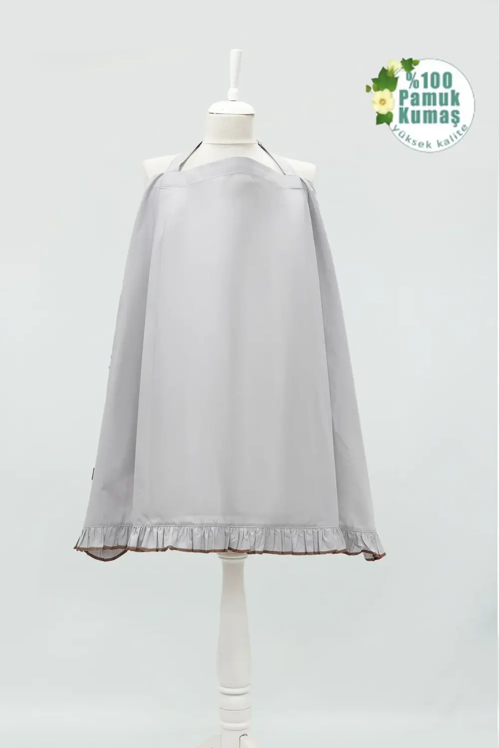 Mordesign Fırfırlı Bebek Emzirme Örtüsü;Puset,Bebek Arabası Örtüsü, Emzirme