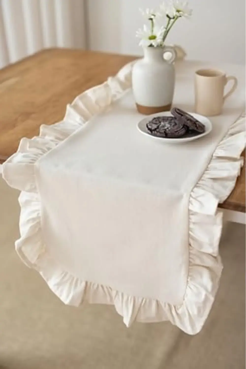 | Fırfırlı Runner 40 X 110 Cm (Bej) 978262