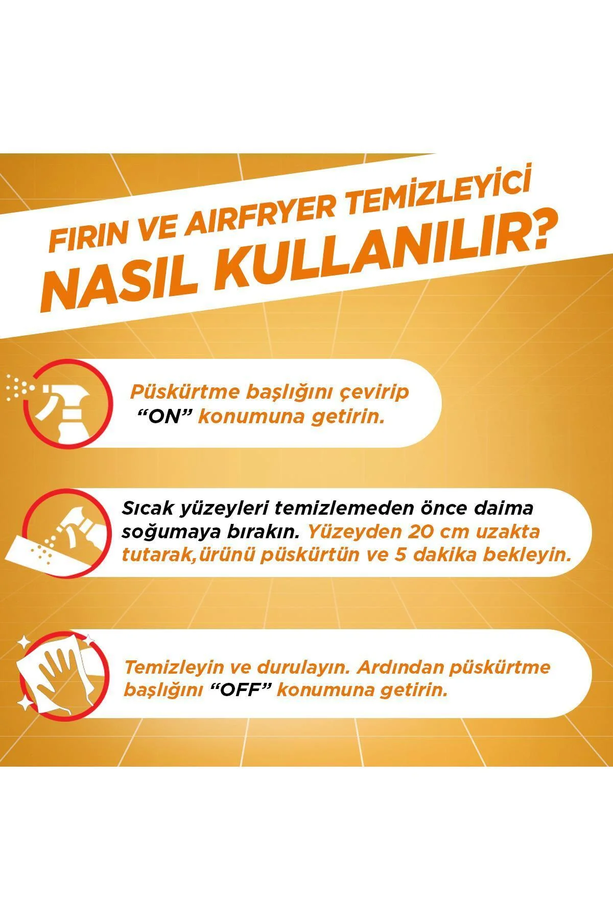 Fırın ve Airfryer Temizleyici Sprey 750ml Fırın ve Airfryer Temizleyici Sprey 750ml - Görsel 7