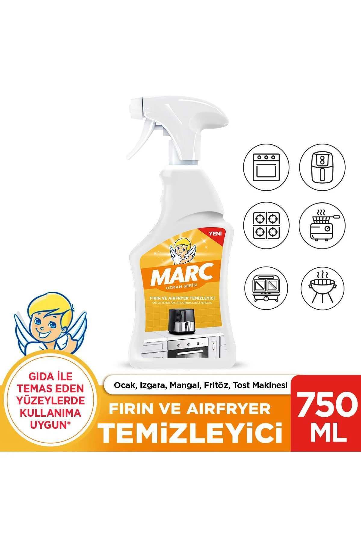 Fırın ve Airfryer Temizleyici Sprey 750ml Fırın ve Airfryer Temizleyici Sprey 750ml