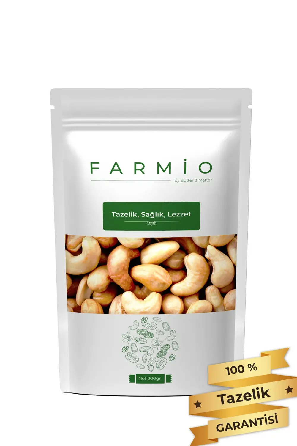 Fırınlanmış Kaju 200gr - Yağsız Kavrulmuş - Taptaze Yeni Mahsül -