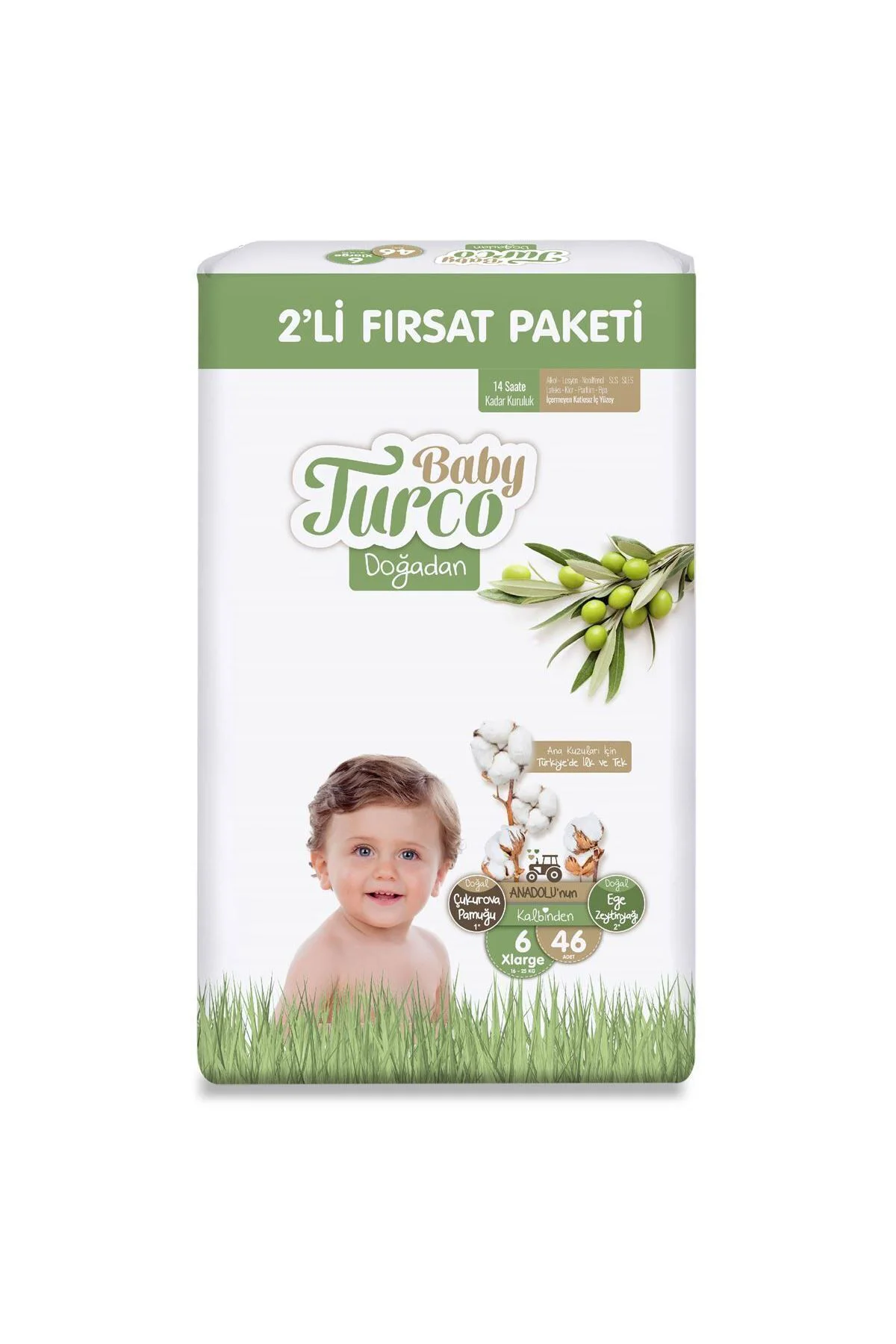 Fırsat Paketi Bebek Bezi 6 Numara Xlarge 46 Adet
