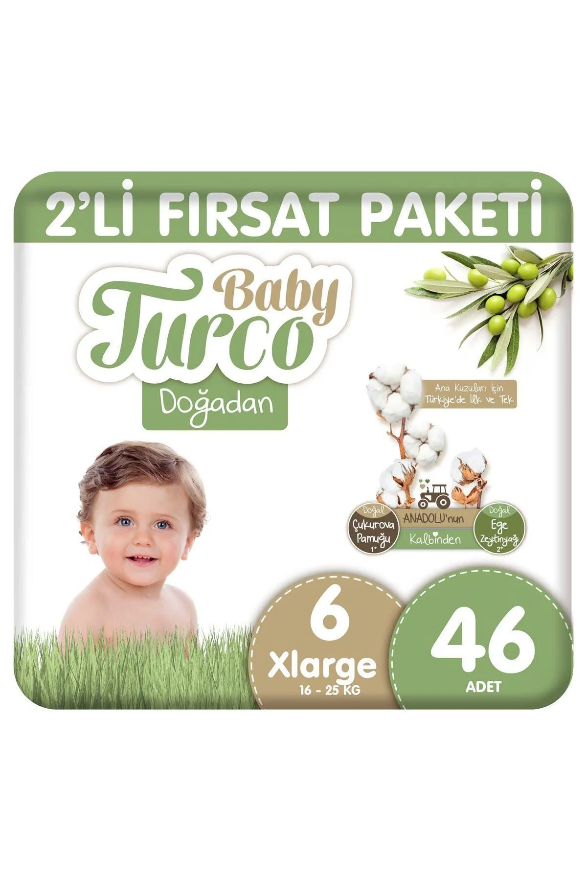 Fırsat Paketi Bebek Bezi 6 Numara Xlarge 46 Adet