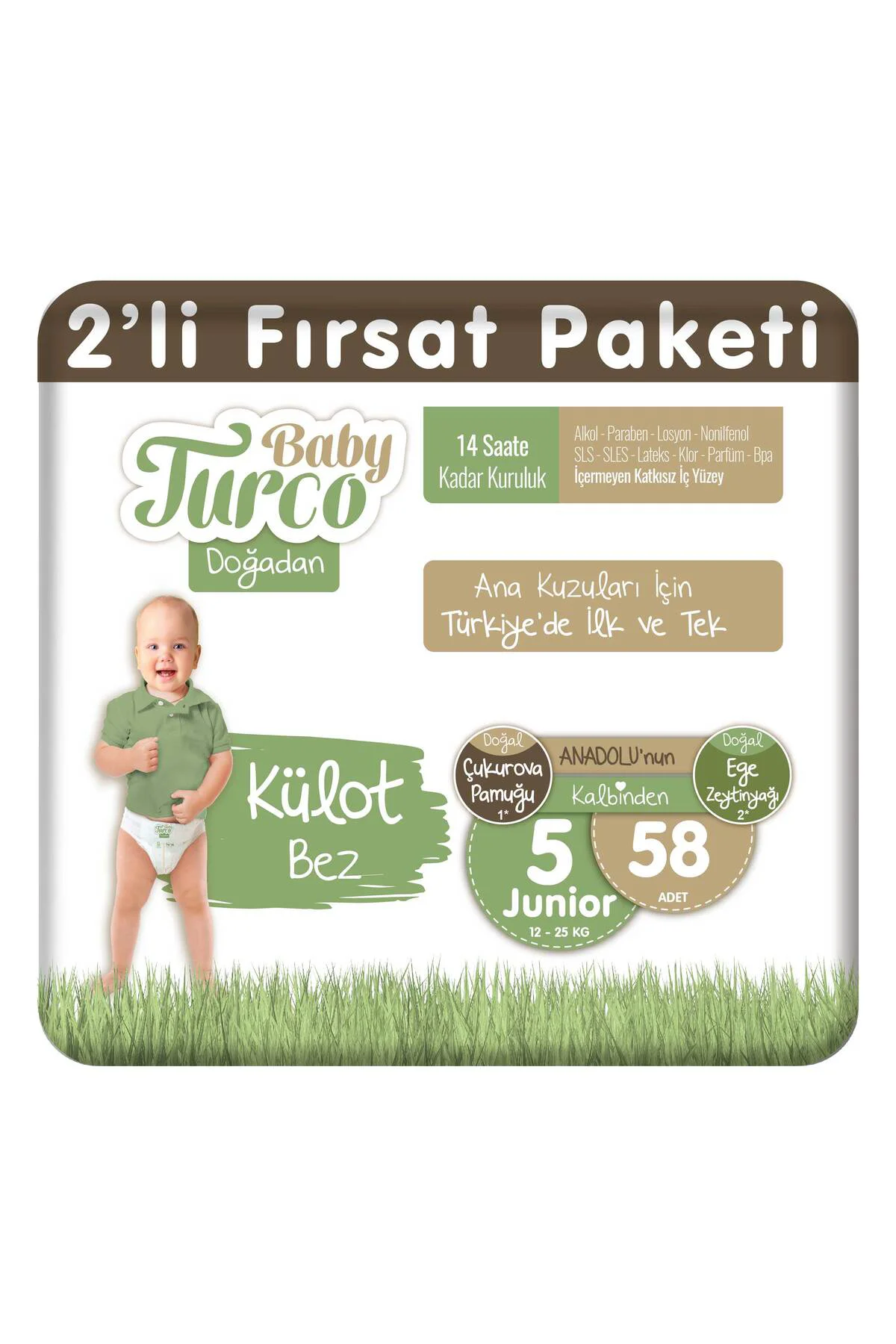 Fırsat Paketi Külot Bez 5 Numara Junior 58 Adet