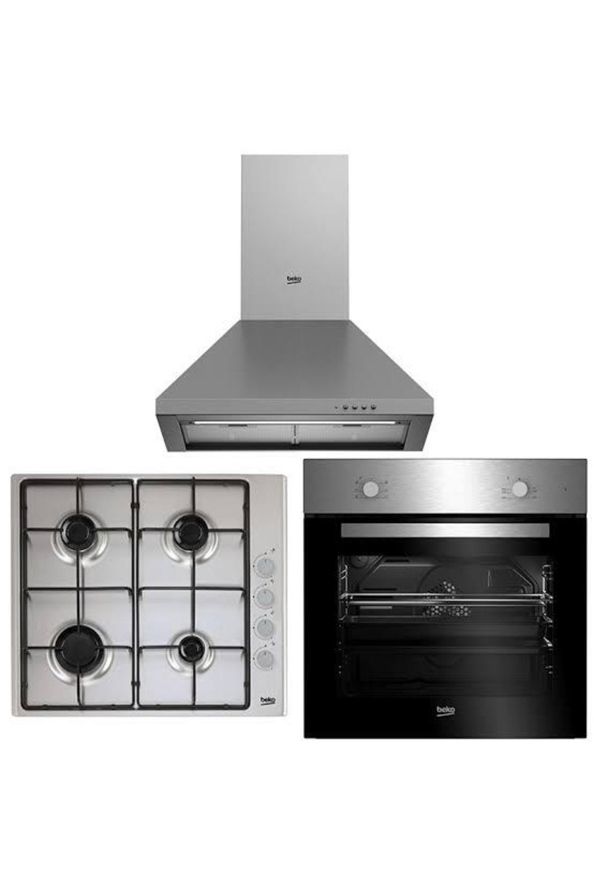 Beko Firsat Set 2 - 3’Lü Ankastre Set Firin + Ocak + Davlumbaz