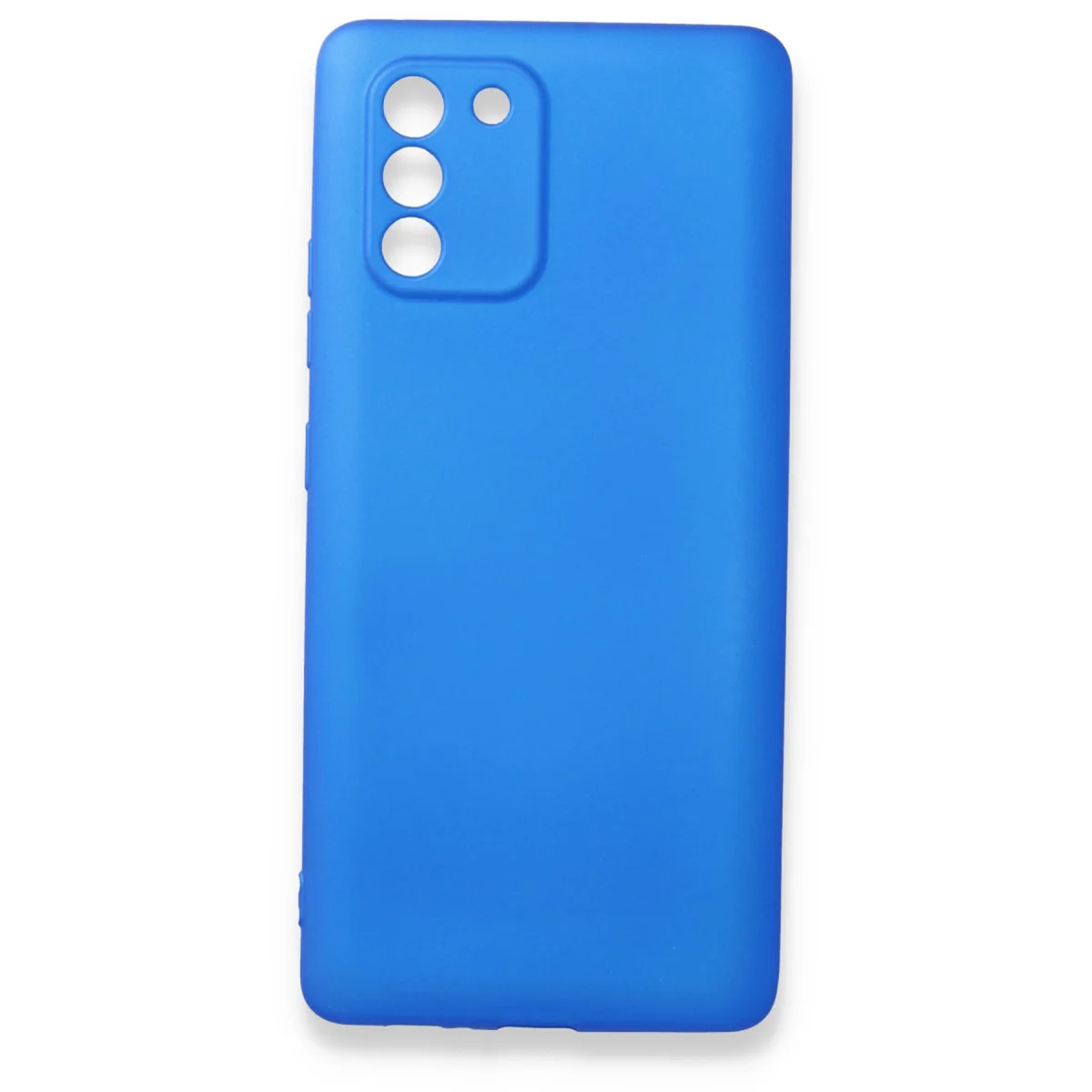 First Serisi Silikon Kılıf - Galaxy A91 & S10 Lite Mavi (Koruma ve Şıklık)