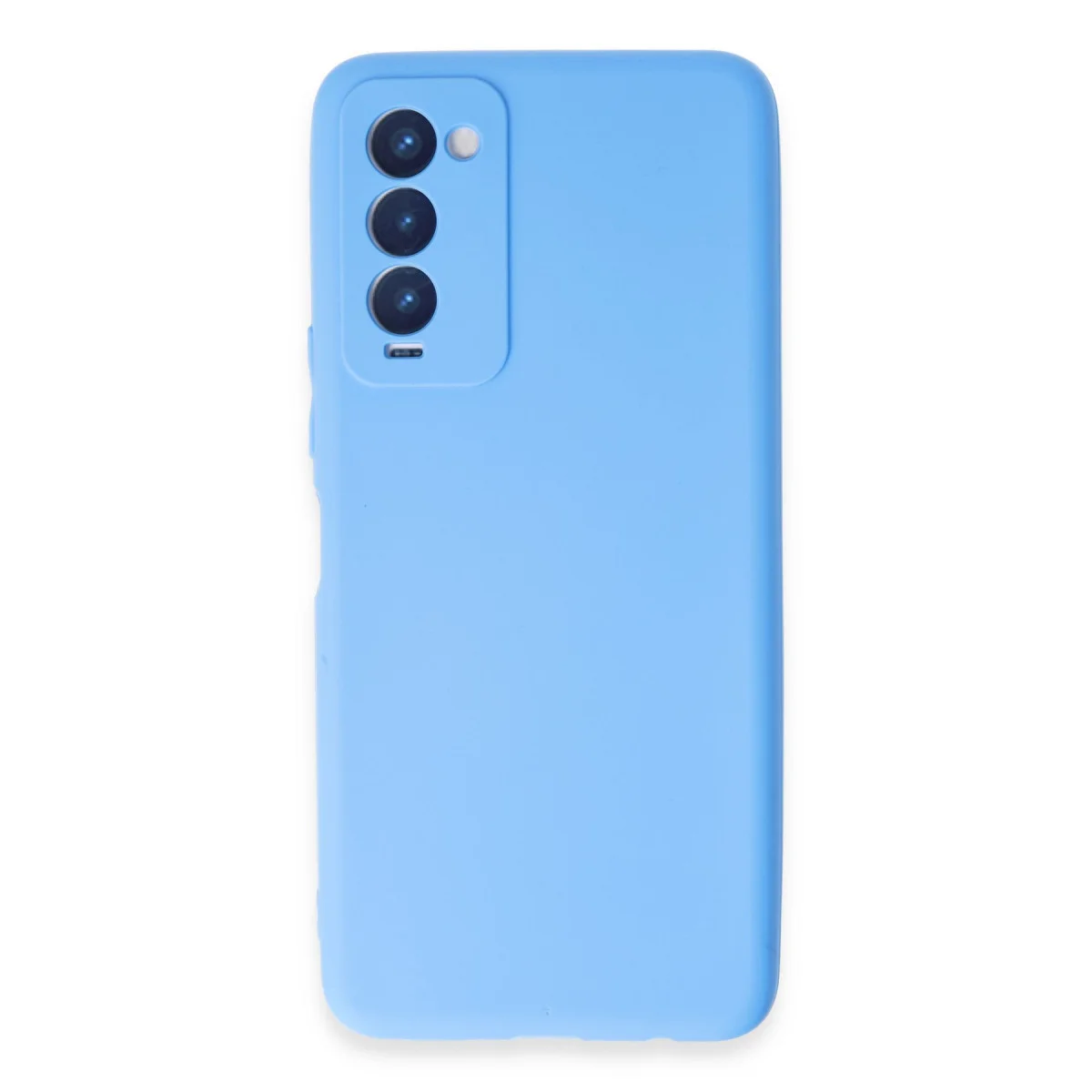 First Silikon Kılıf - Camon 18 Mavi Premium Koruyucu Cilt