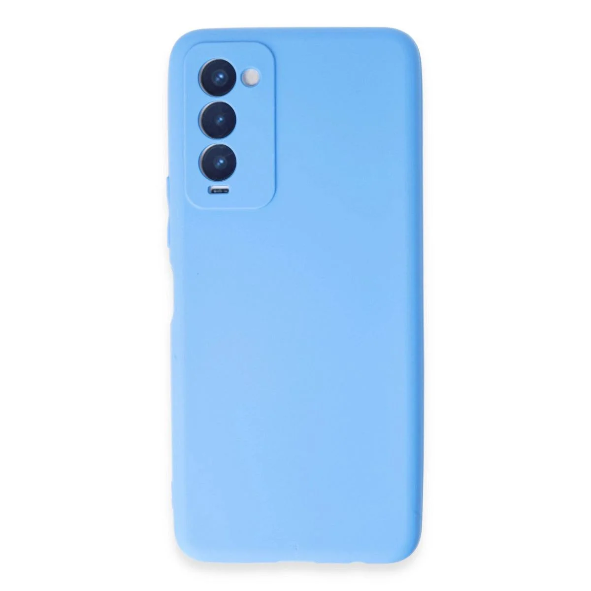 First Silikon Kılıf - Mavi - Tecno Camon 18 ile Uyumlu Ultra İnce ve Şık Kılıf
