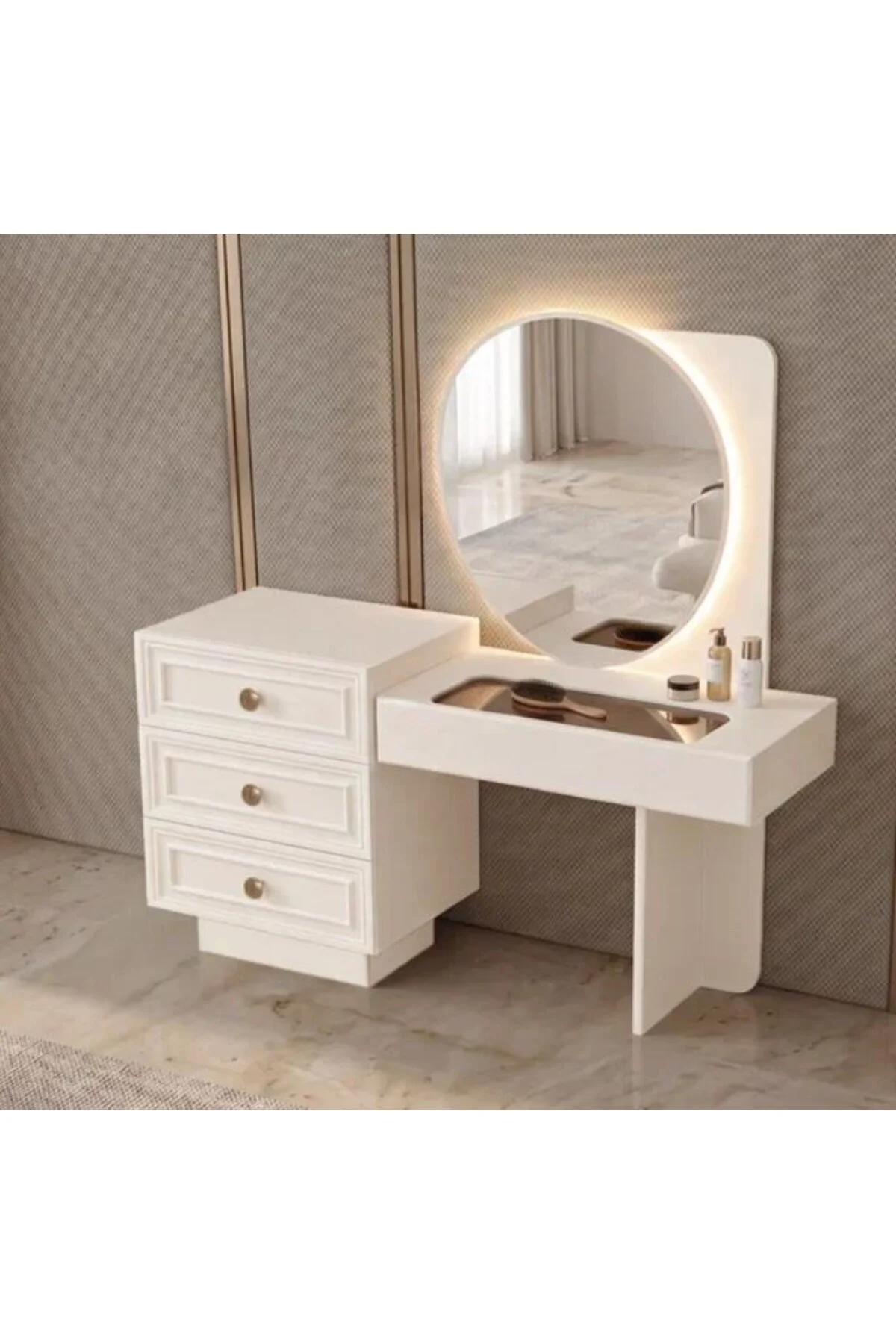 FİRUZE MDF ŞİFONYER VE AYNA