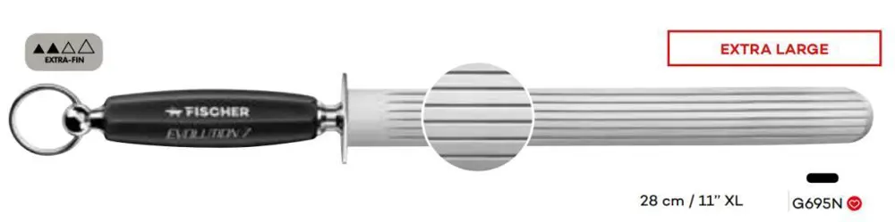 ​​Fischer Evolution 7 G695N 28cm Ekstra Geniş Oluklu Yassı Masat 