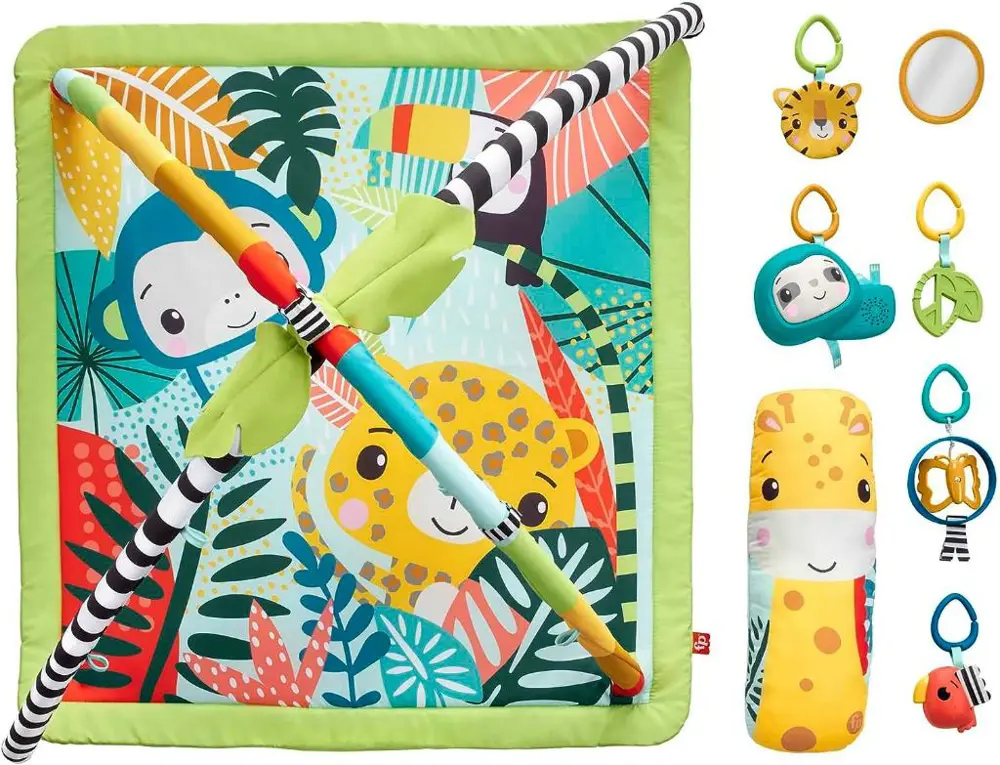Fisher Price 3'ü 1 arada Yağmur Ormanı Jimnastik Merkezi HJW08