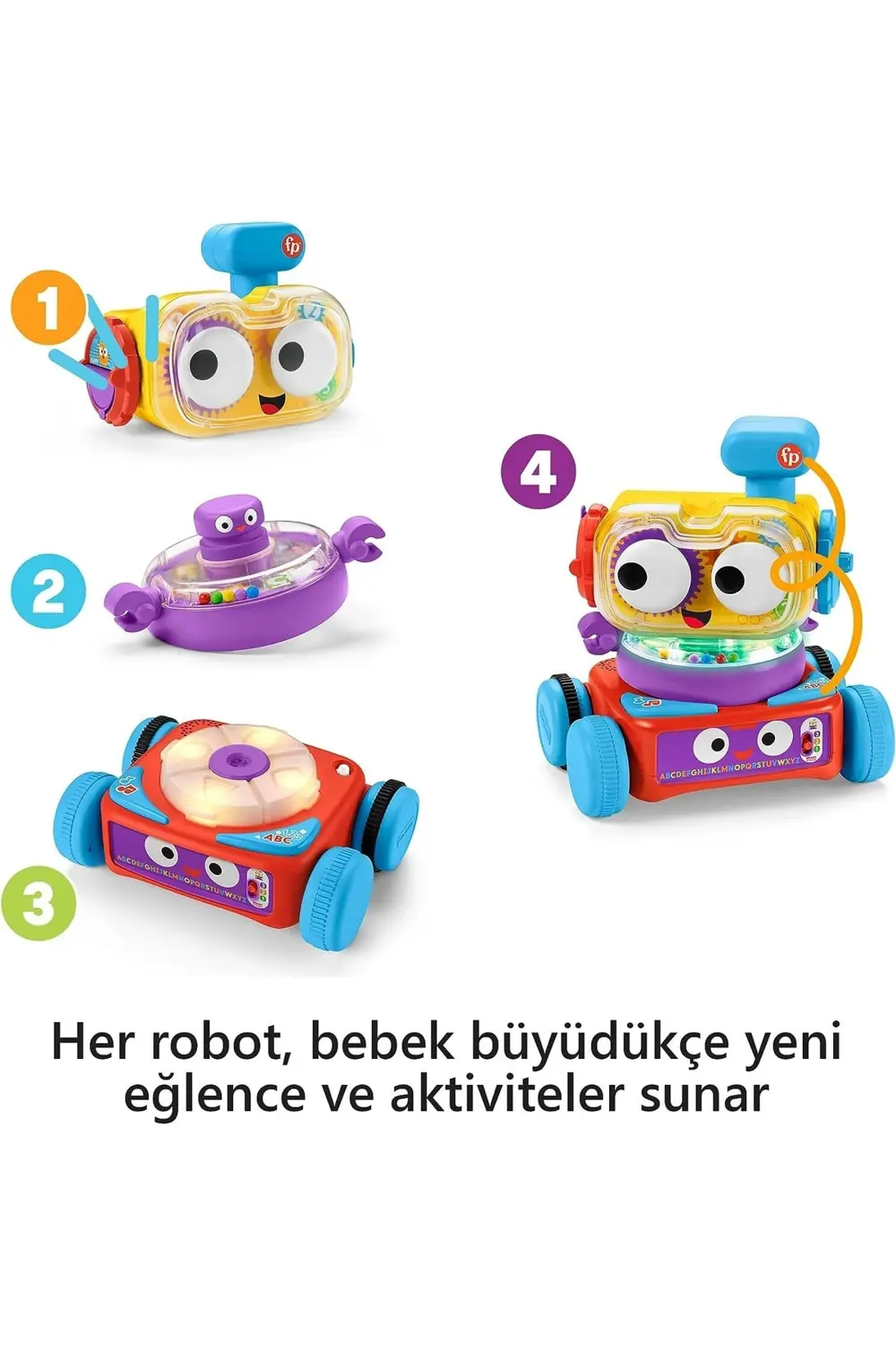 FİSHER PRİCE 4 U 1 ARADA EĞLENCELİ ROBOT 1