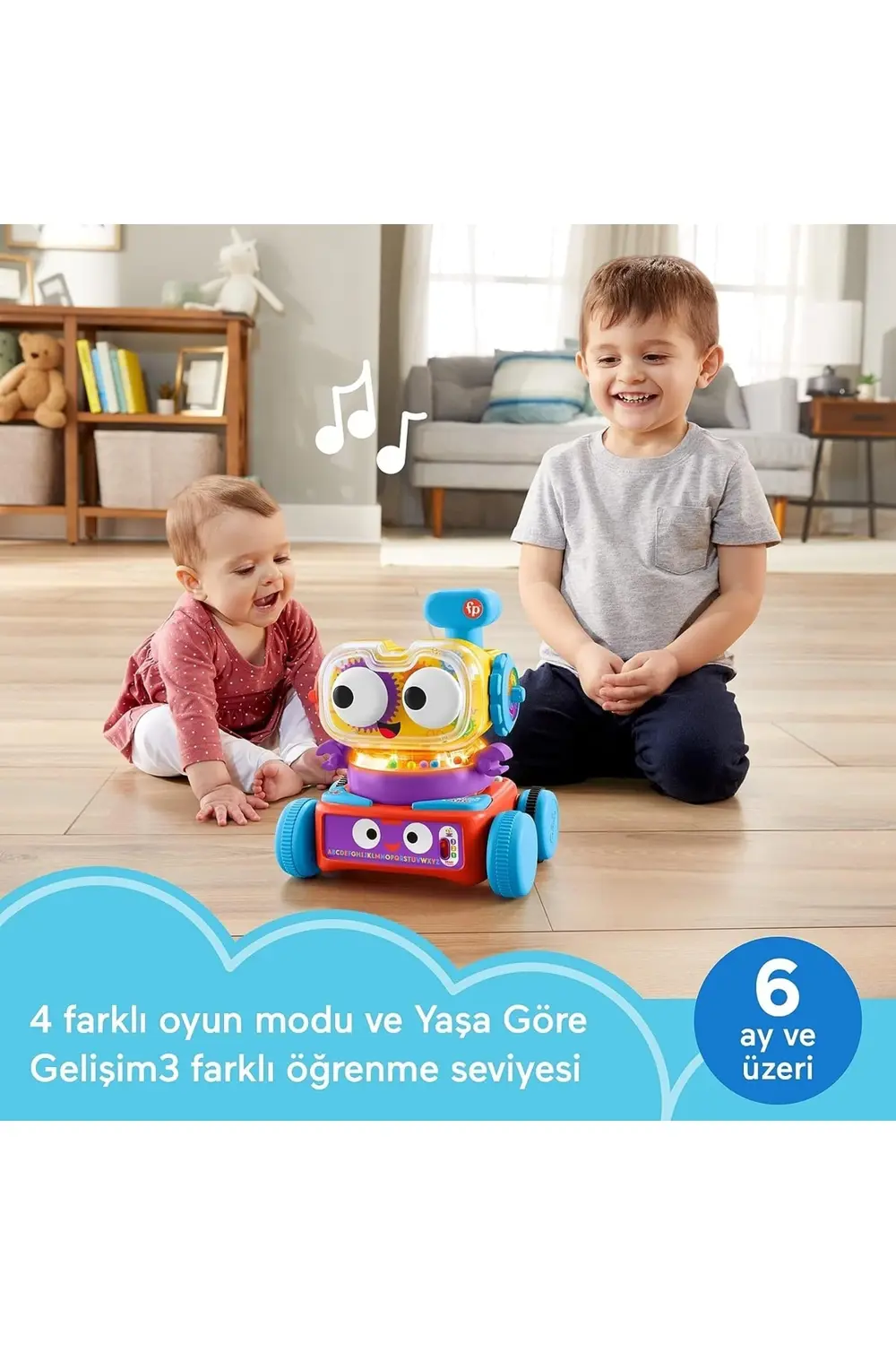 FİSHER PRİCE 4 U 1 ARADA EĞLENCELİ ROBOT 1