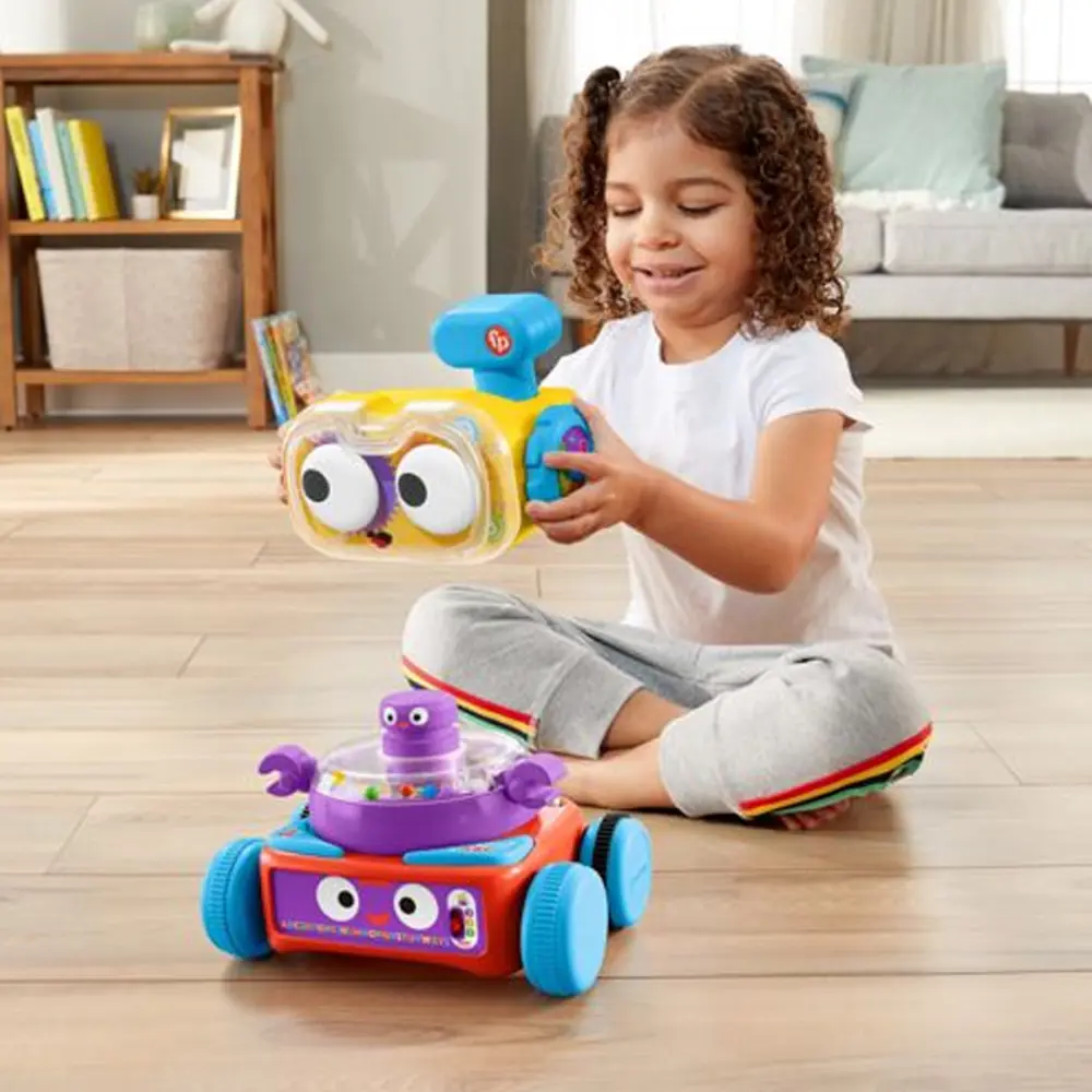 Fisher Price 4'ü 1 Arada Eğlenceli Robot (Türkçe-İngilizce) HCK43