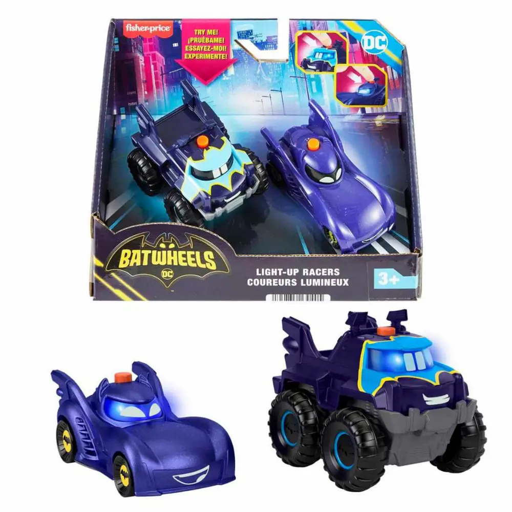 Fisher Price Batwheels Işıklı Yarışçılar Bam & Buff 2’li Paket HM