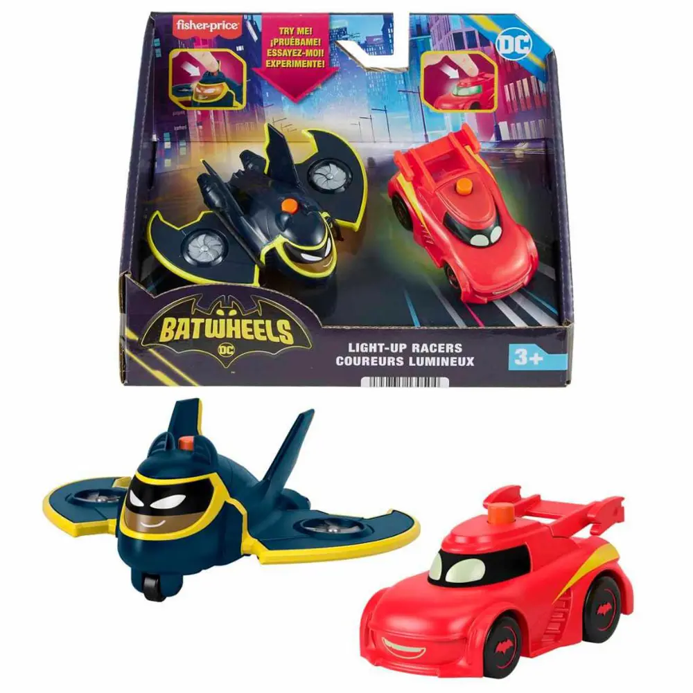 Fisher Price Batwheels Işıklı Yarışçılar Redbird & Batwing 2’li P