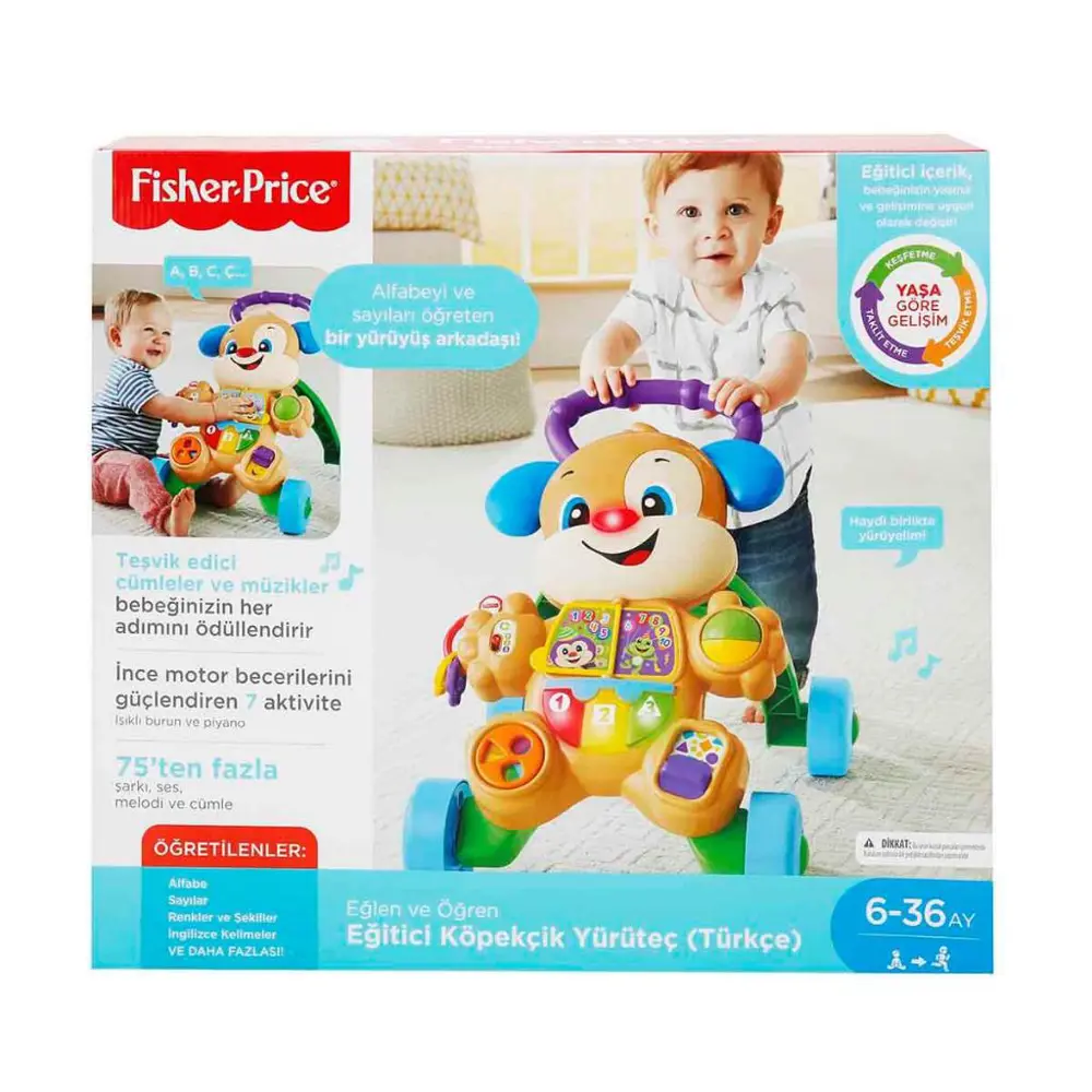 Fisher Price Eğitici Köpekçik Yürüteç Türkçe FTG10