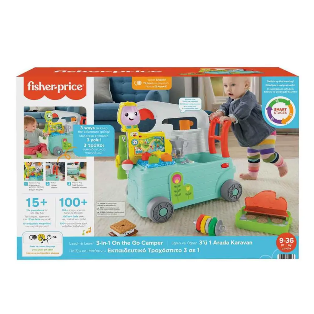 Fisher Price Eğlen ve Öğren 3'ü 1 Arada Karavan HCK81 Fisher Price Eğlen ve Öğren 3'ü 1 Arada Karavan HCK81