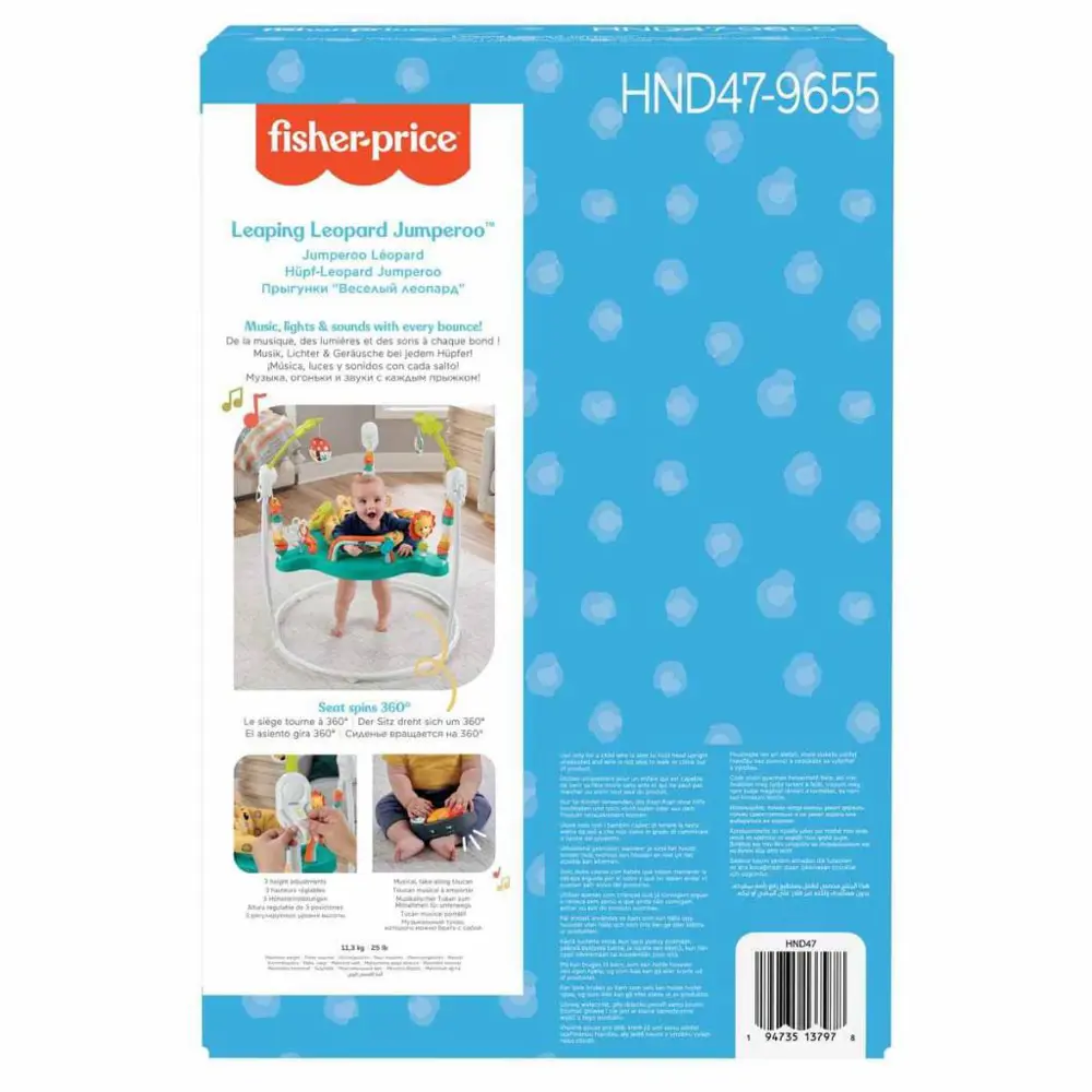 Fisher Price Işıklı Ve Sesli Sevimli Leopar Jumperoo Bebek Aktivi