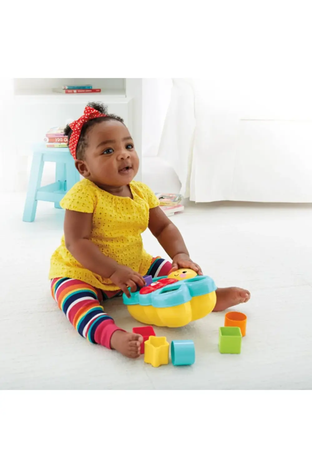 Fisher-Price Şekil Eşleştirme Arkadaşı Kelebek, 6 Bloklu, Şekil E